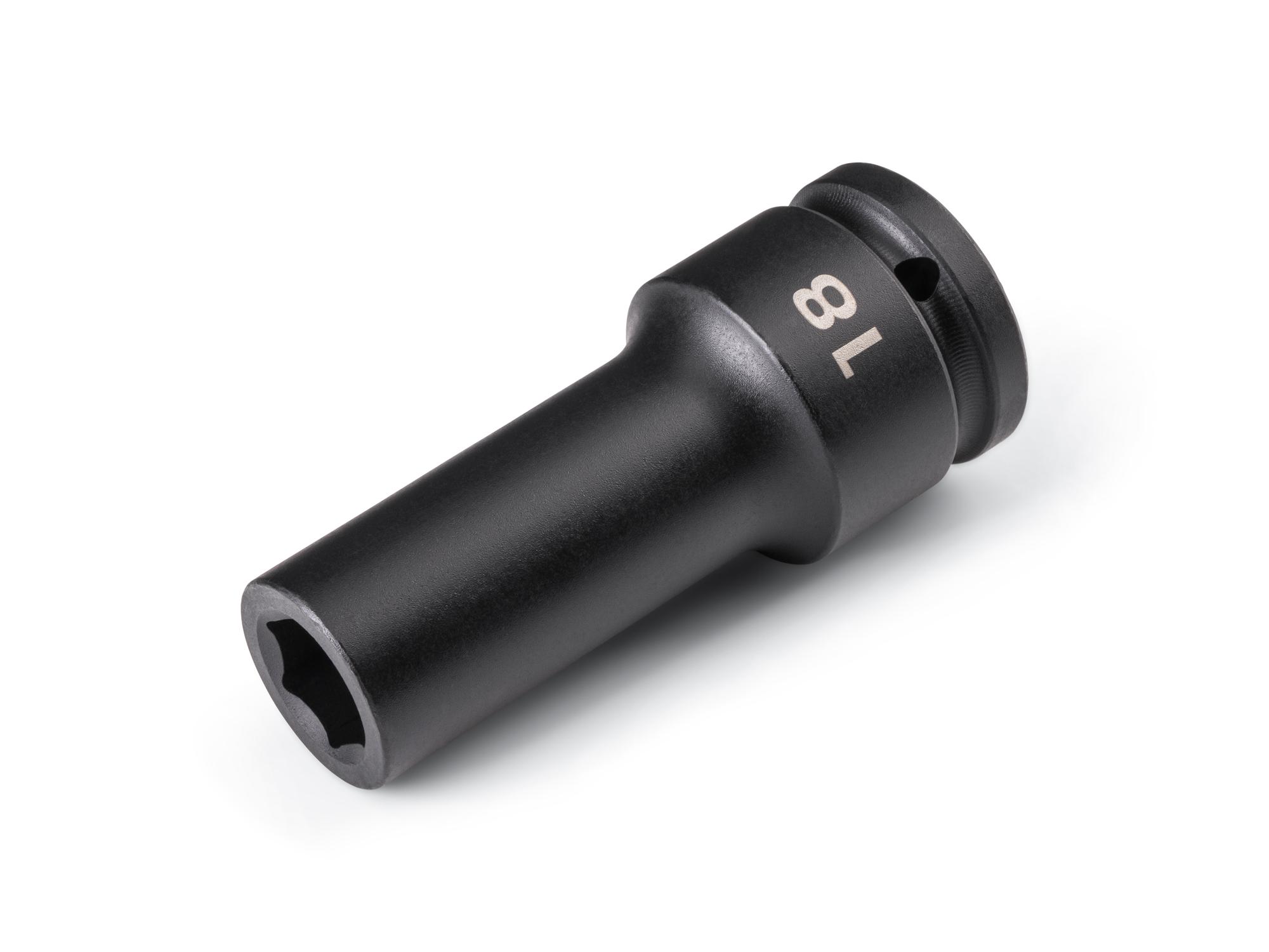 Front-right angle view of Tekton impact drive 6-point socket. Item #SID33118