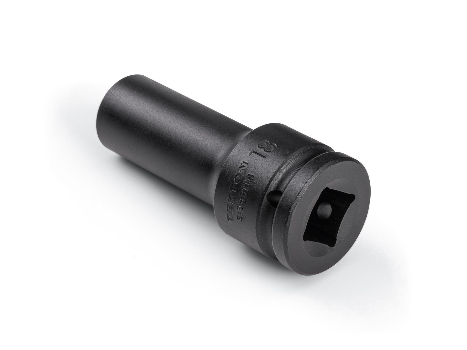 Back angle view of Tekton impact drive 6-point socket. Item #SID33118
