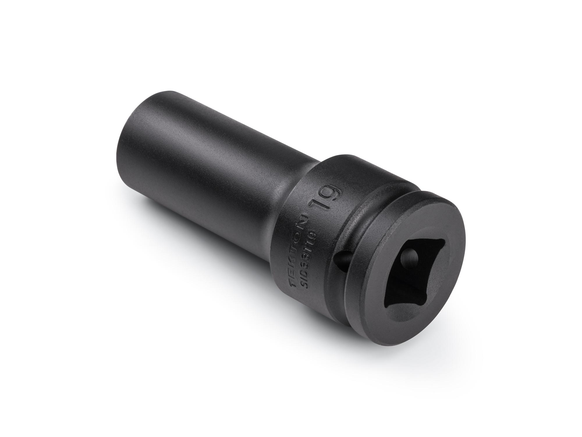 Back angle view of Tekton impact drive 6-point socket. Item #SID33119
