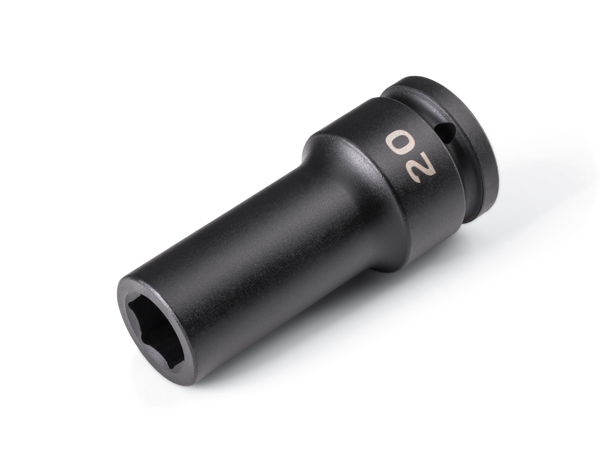Front-right angle view of Tekton impact drive 6-point socket. Item #SID33120