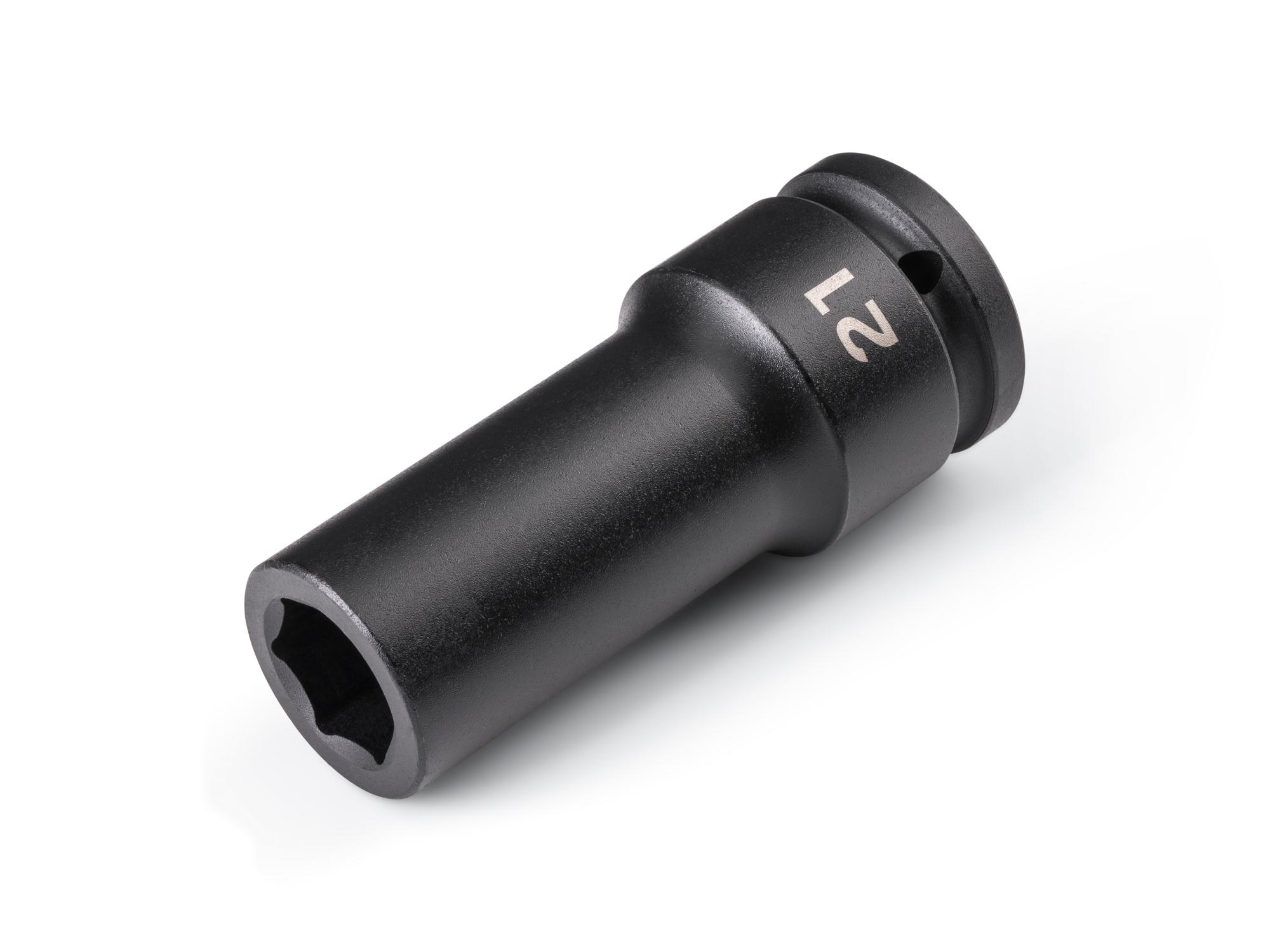 Front-right angle view of Tekton impact drive 6-point socket. Item #SID33121