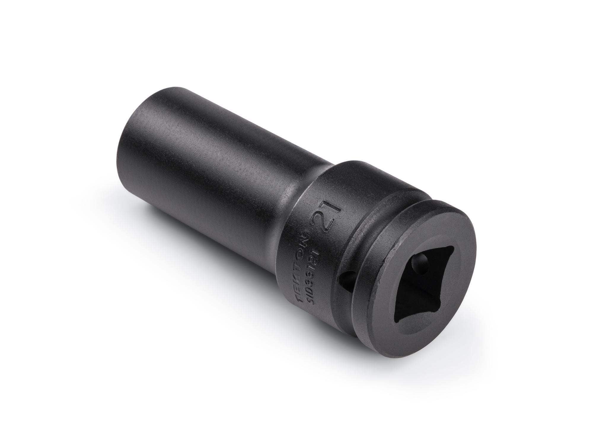 Back angle view of Tekton impact drive 6-point socket. Item #SID33121