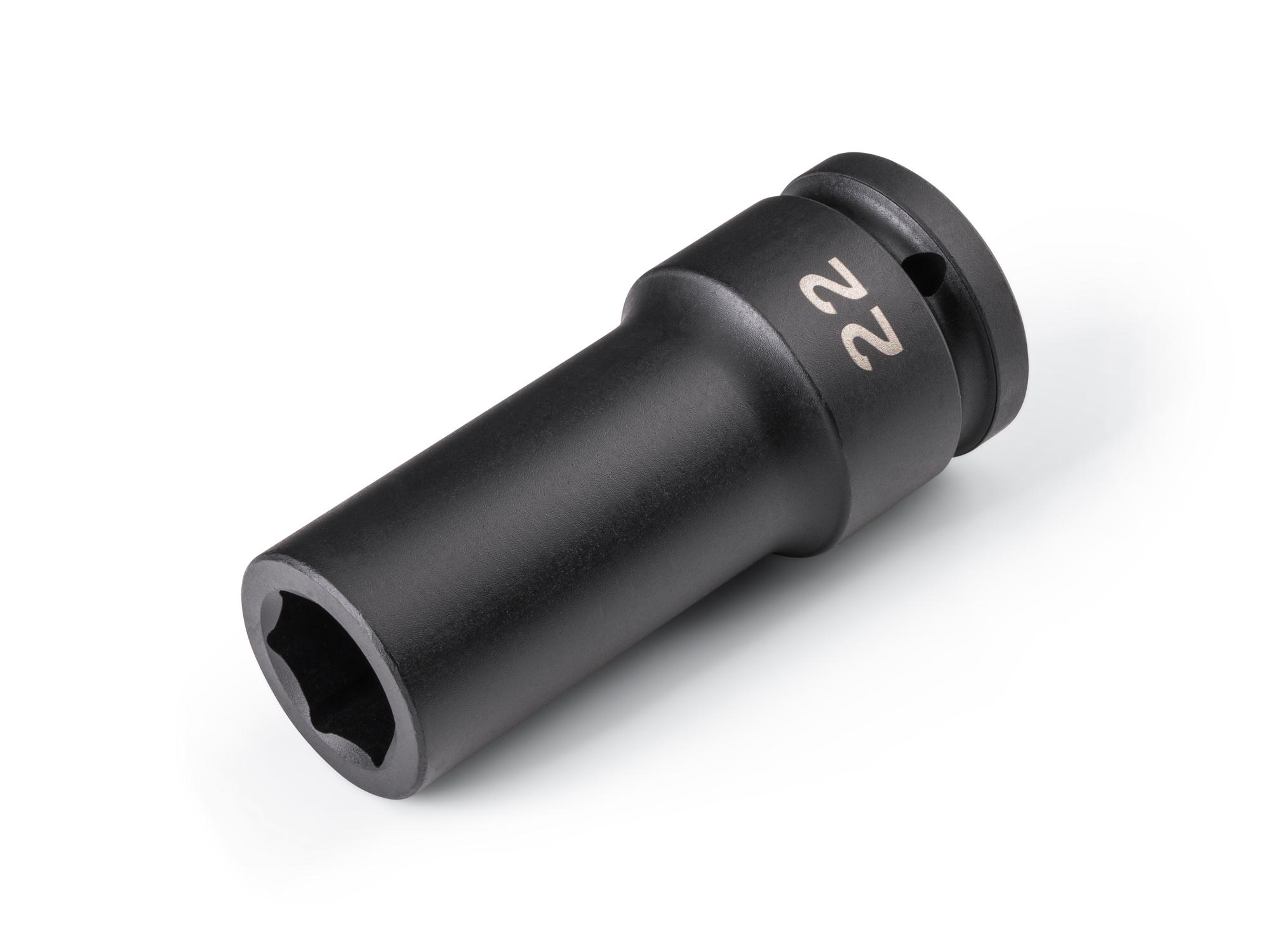 Front-right angle view of Tekton impact drive 6-point socket. Item #SID33122