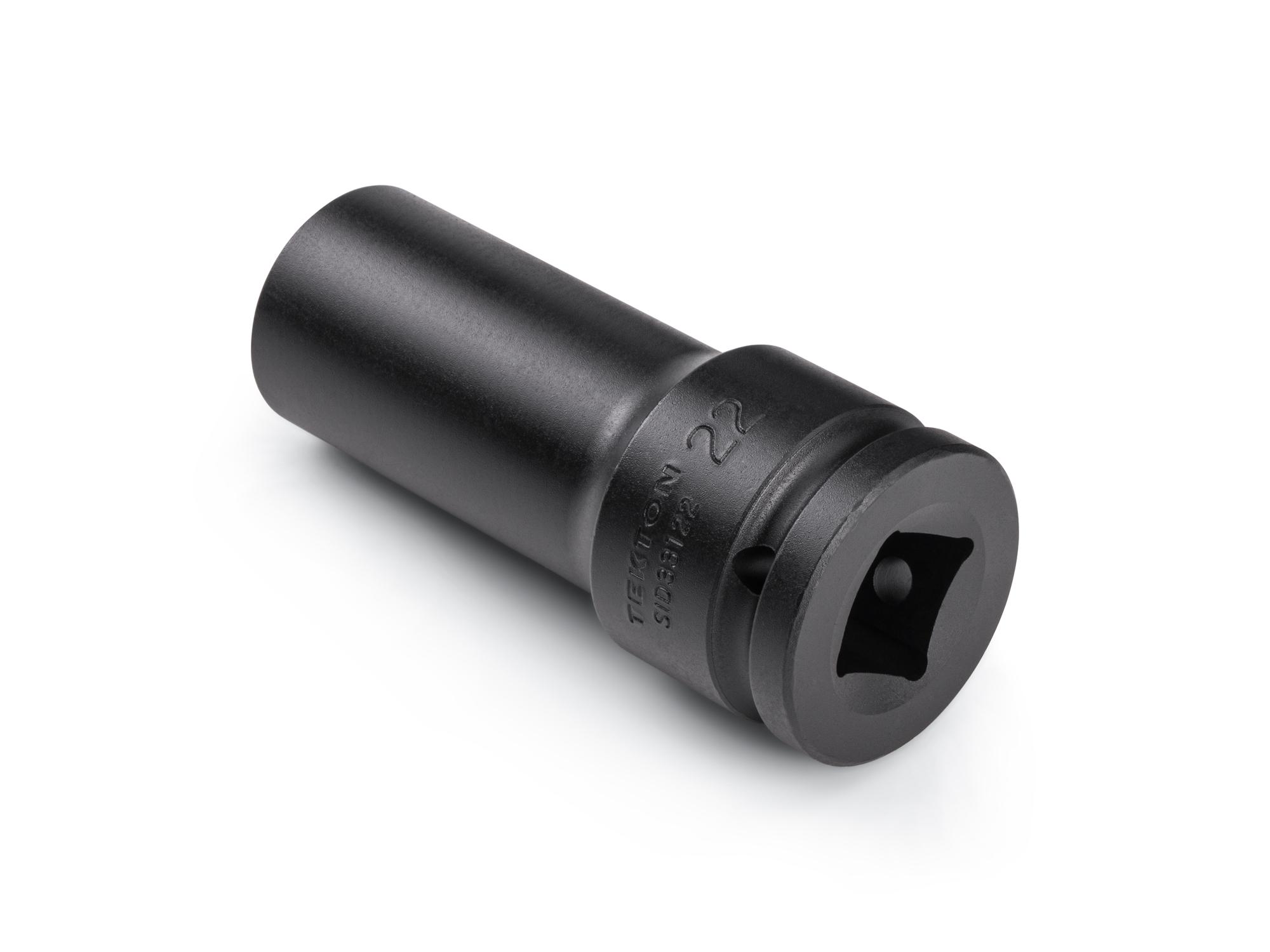 Back angle view of Tekton impact drive 6-point socket. Item #SID33122