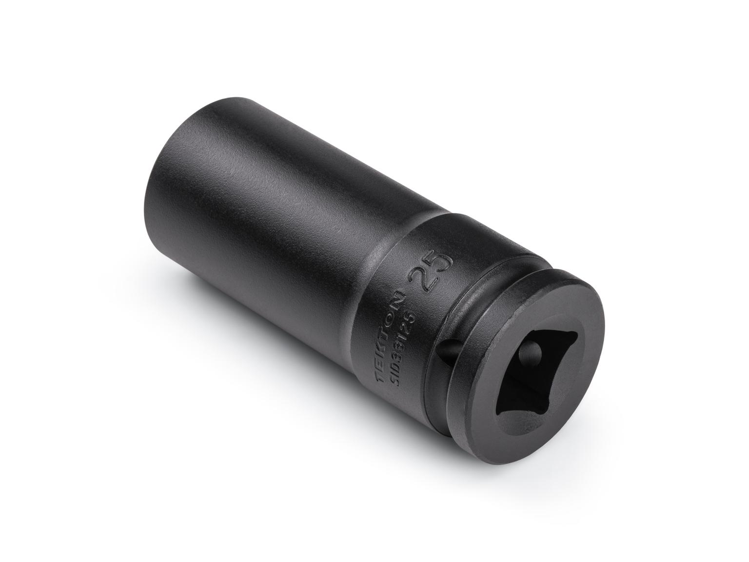 Back angle view of Tekton impact drive 6-point socket. Item #SID33125