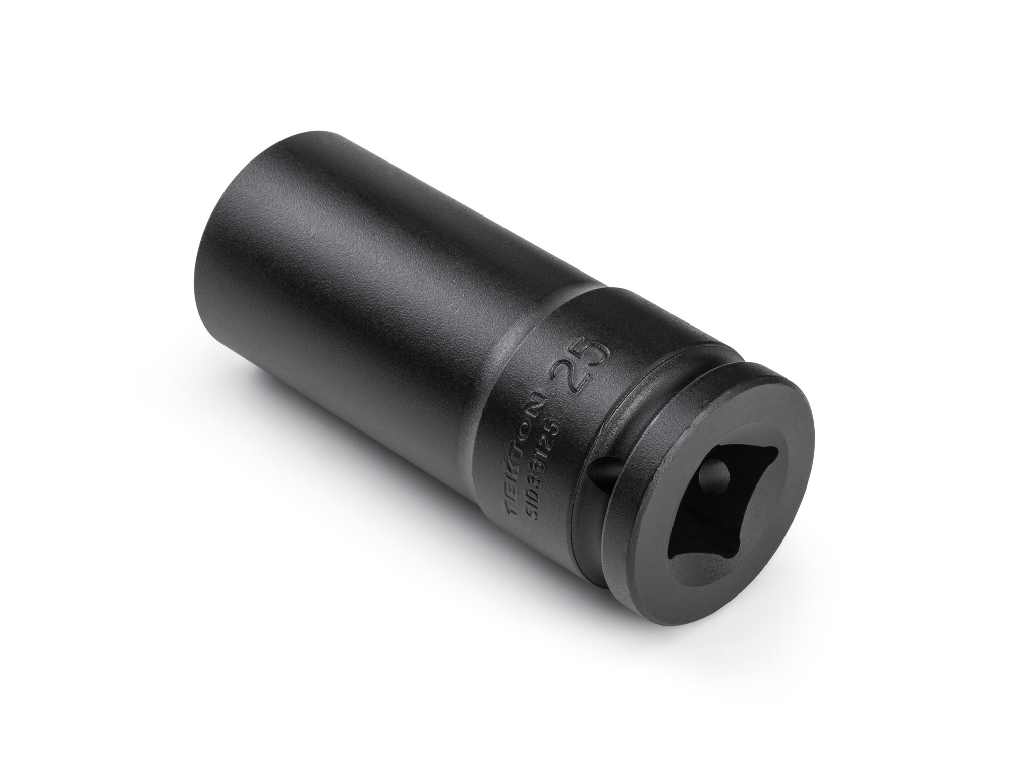 Back angle view of Tekton impact drive 6-point socket. Item #SID33125