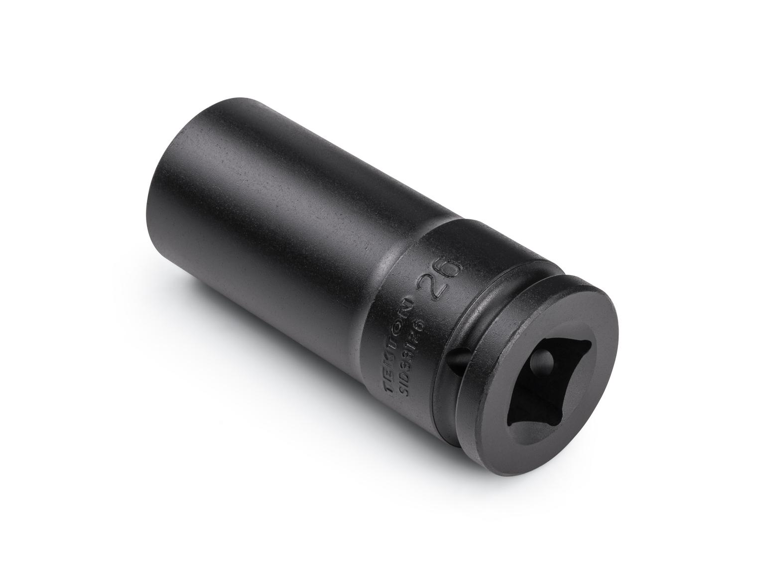 Back angle view of Tekton impact drive 6-point socket. Item #SID33126