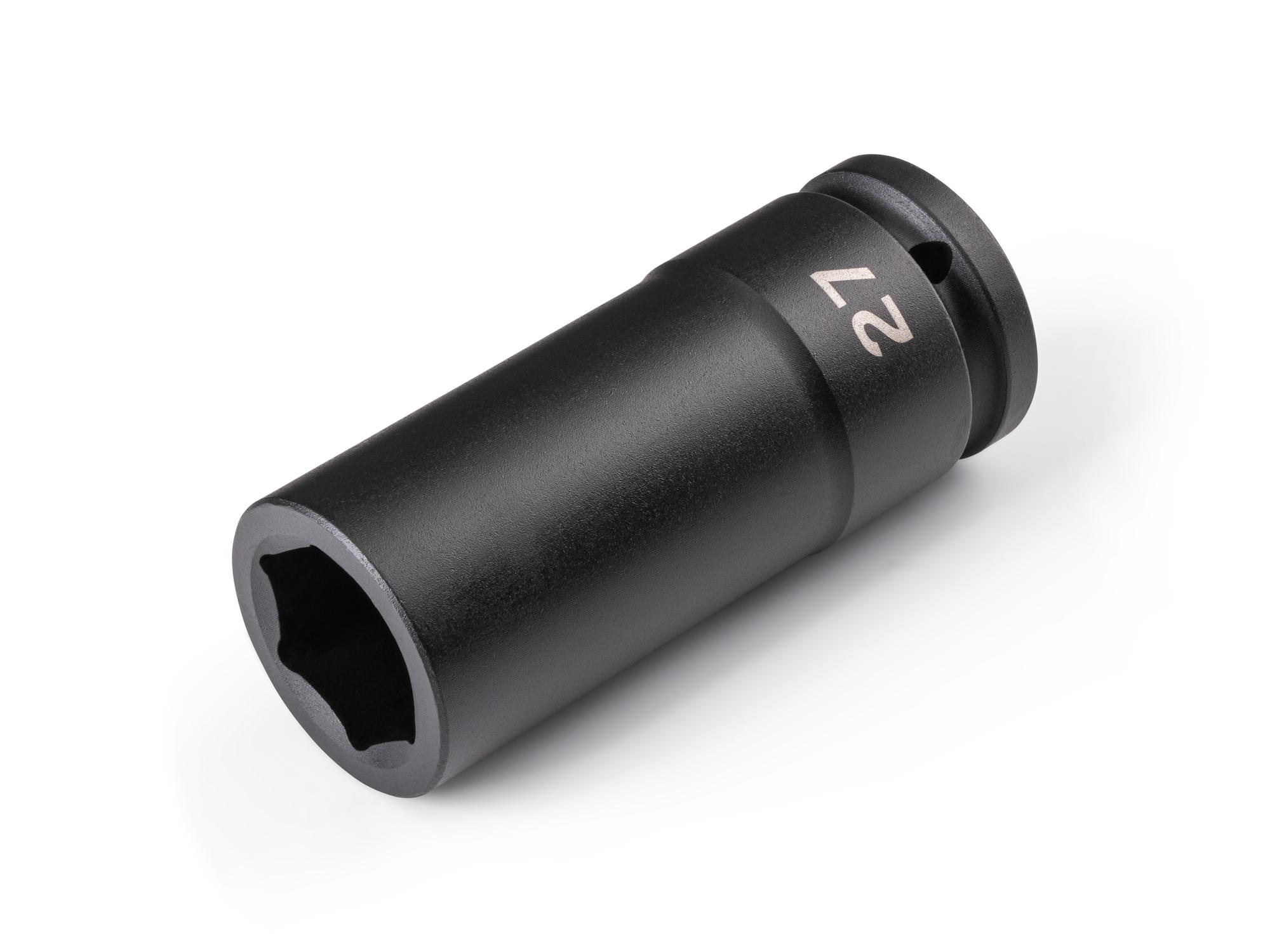 Front-right angle view of Tekton impact drive 6-point socket. Item #SID33127