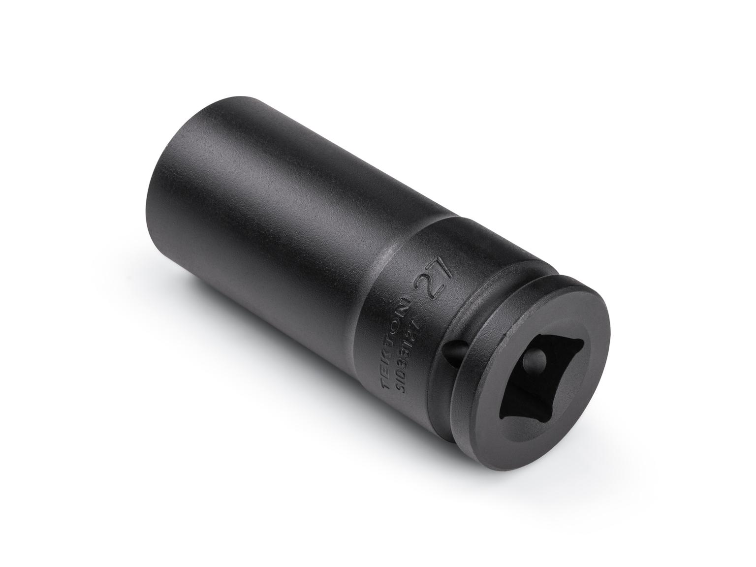 Back angle view of Tekton impact drive 6-point socket. Item #SID33127