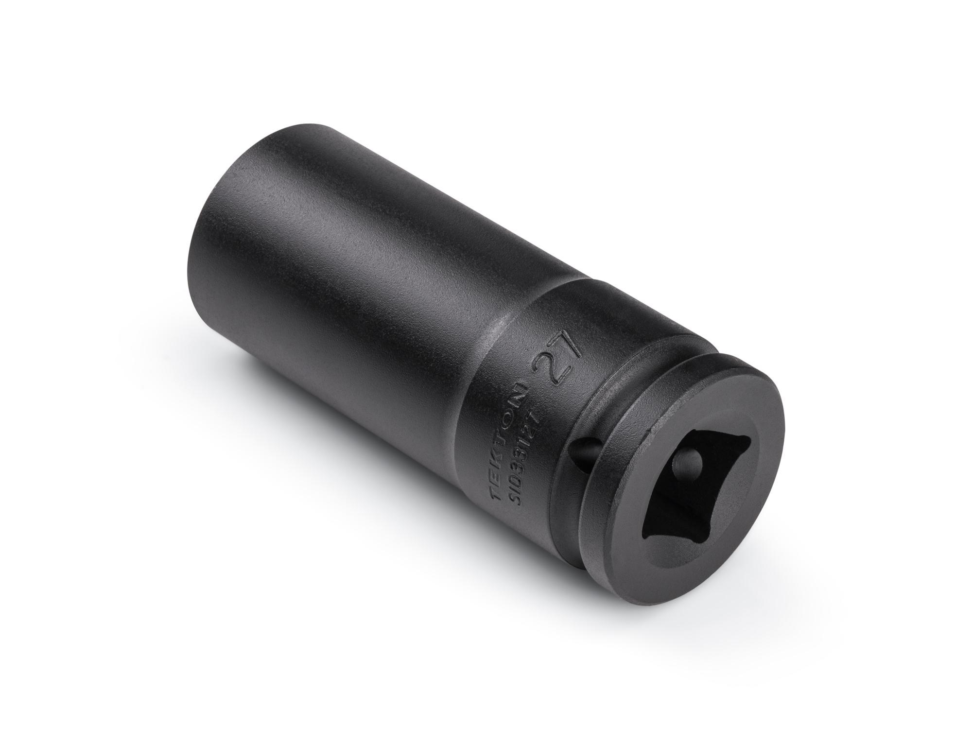 Back angle view of Tekton impact drive 6-point socket. Item #SID33127