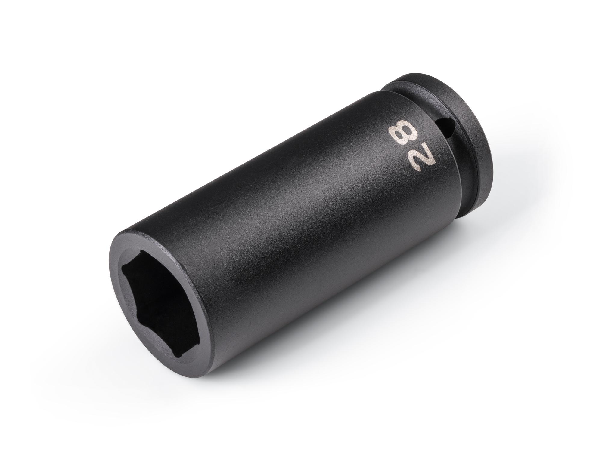 Front-right angle view of Tekton impact drive 6-point socket. Item #SID33128