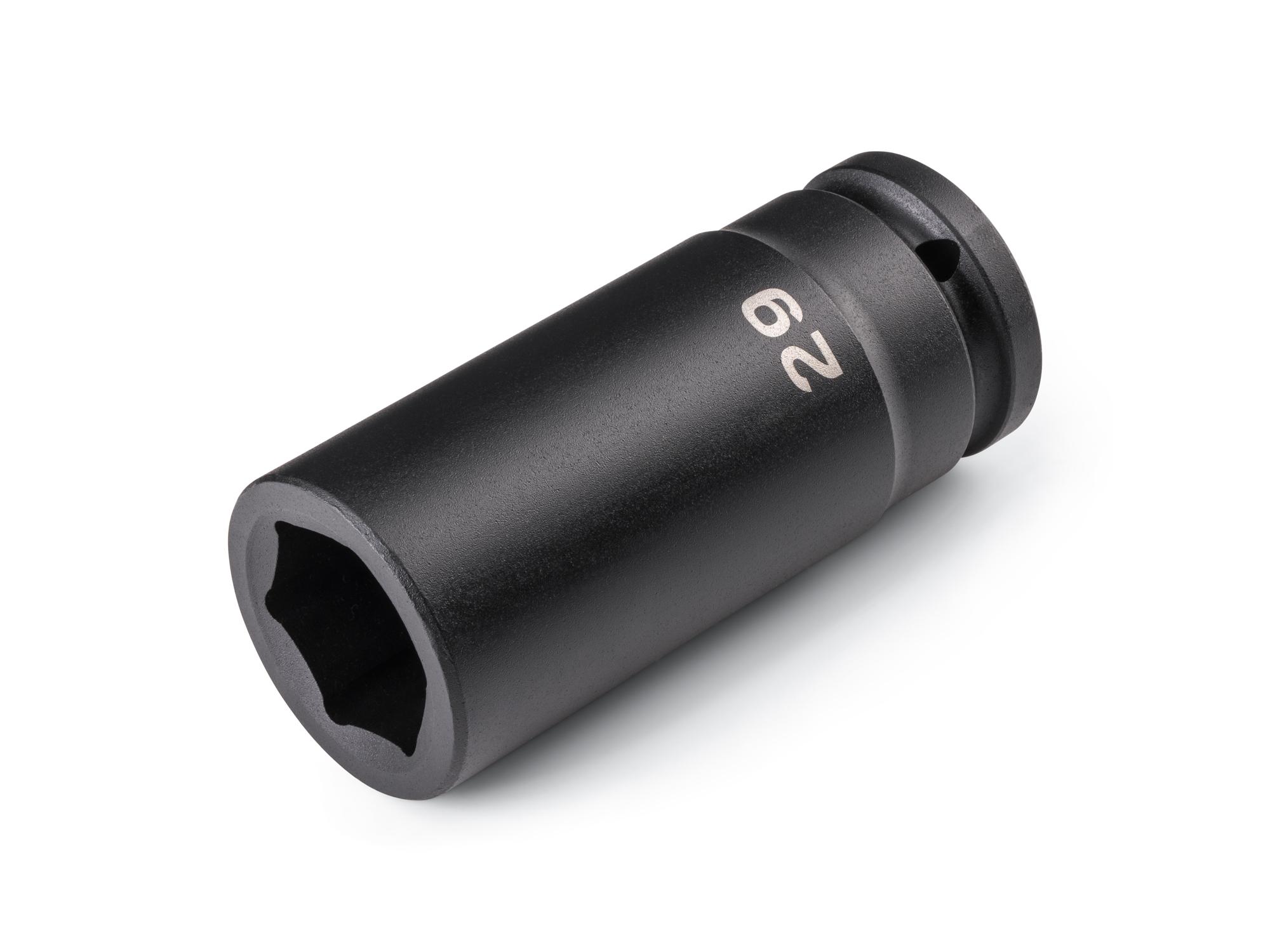 Front-right angle view of Tekton impact drive 6-point socket. Item #SID33129