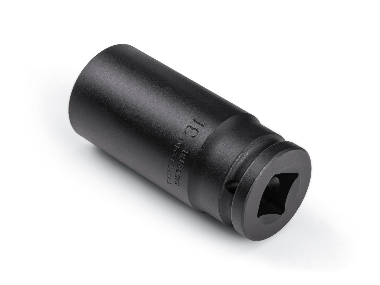 Back angle view of Tekton impact drive 6-point socket. Item #SID33131