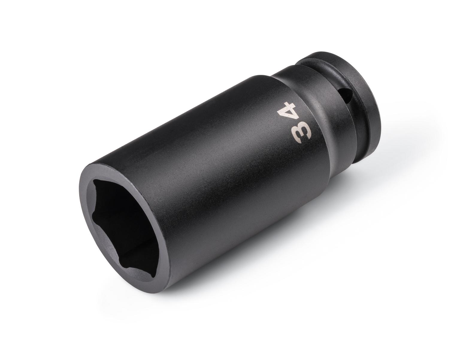 TEKTON 3/4 Inch Drive x 34 mm Deep 6-Point Impact Socket