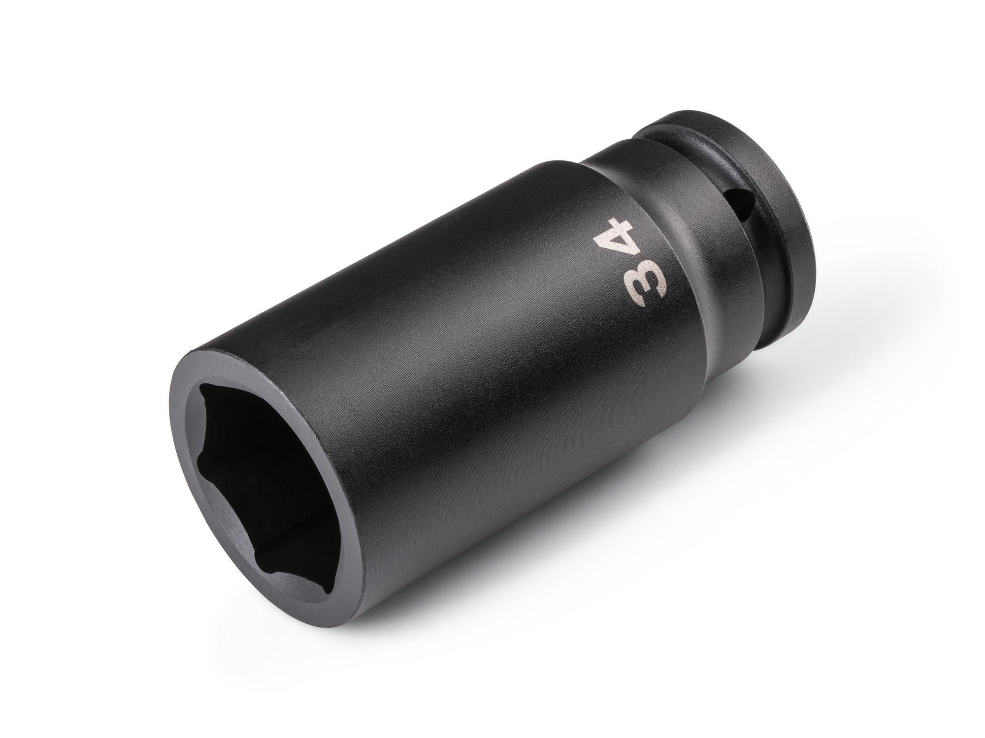 Front-right angle view of Tekton impact drive 6-point socket. Item #SID33134