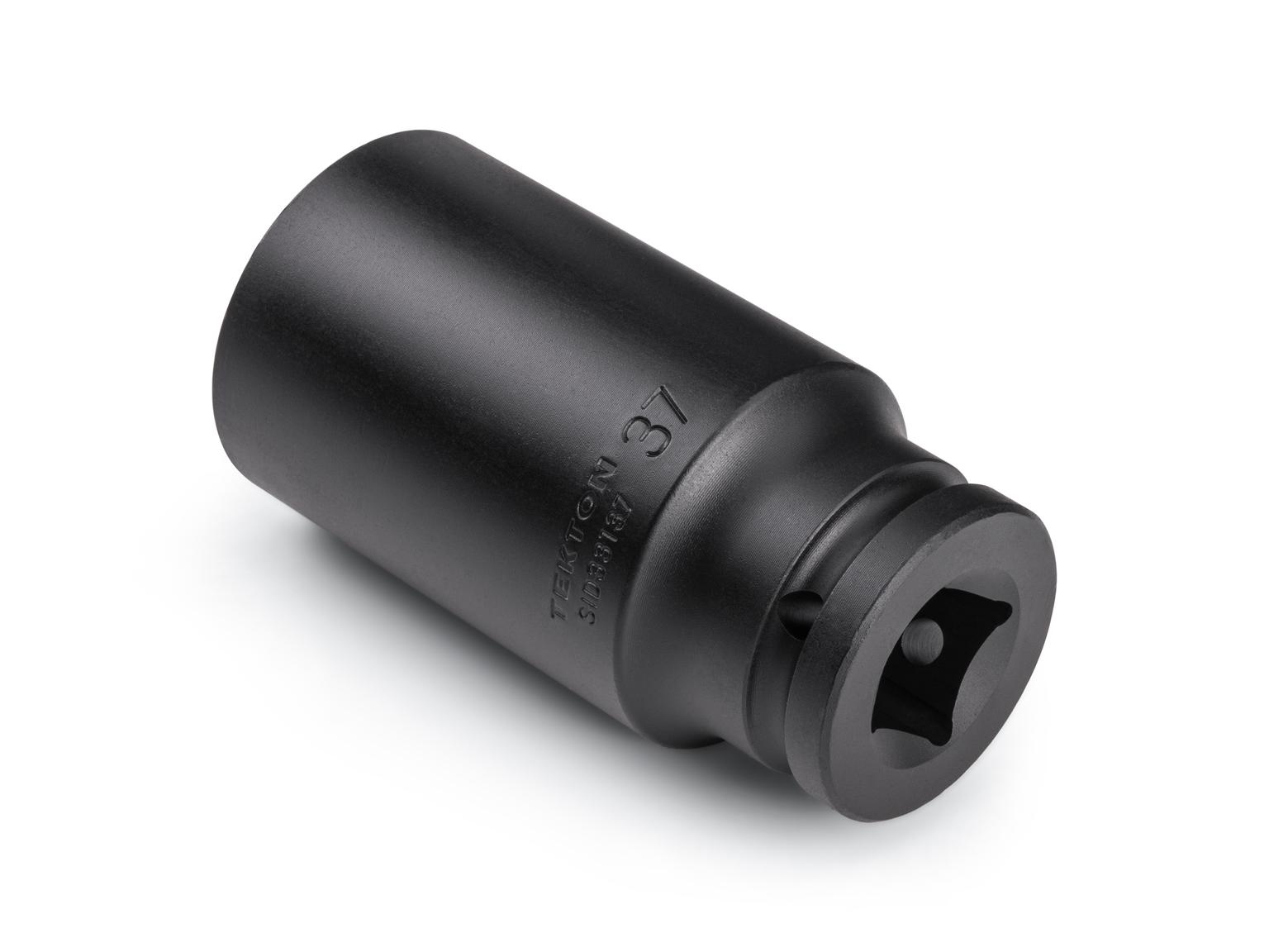 Back angle view of Tekton impact drive 6-point socket. Item #SID33137