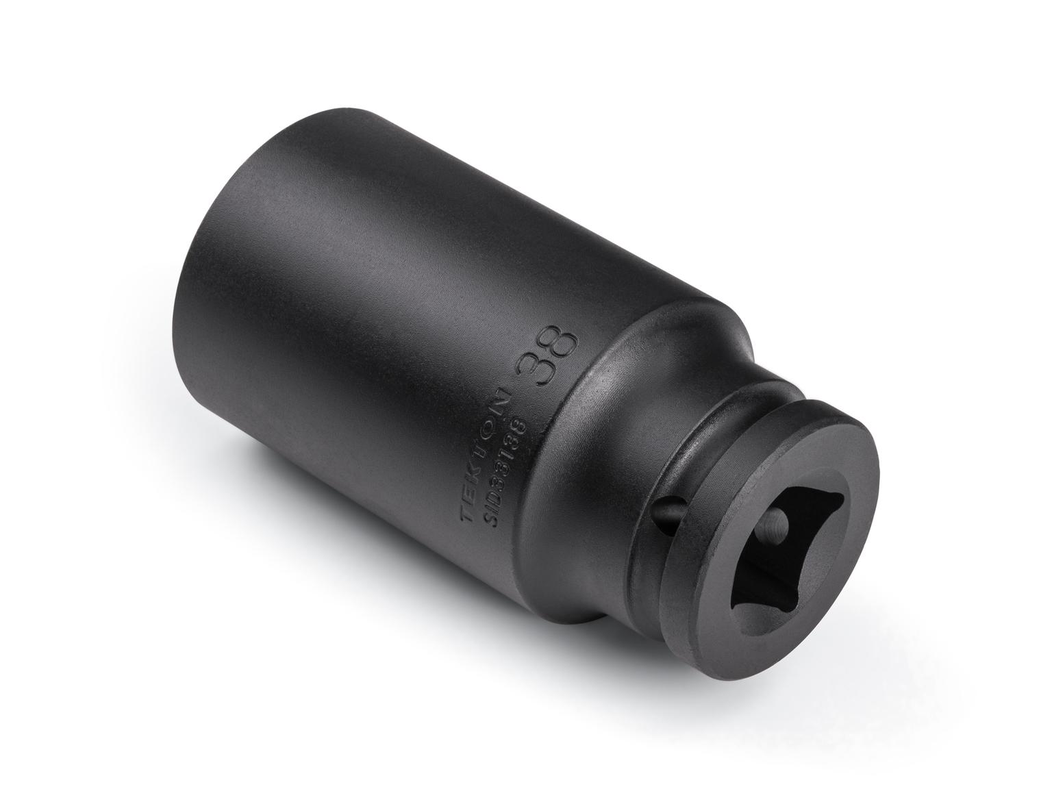 Back angle view of Tekton impact drive 6-point socket. Item #SID33138