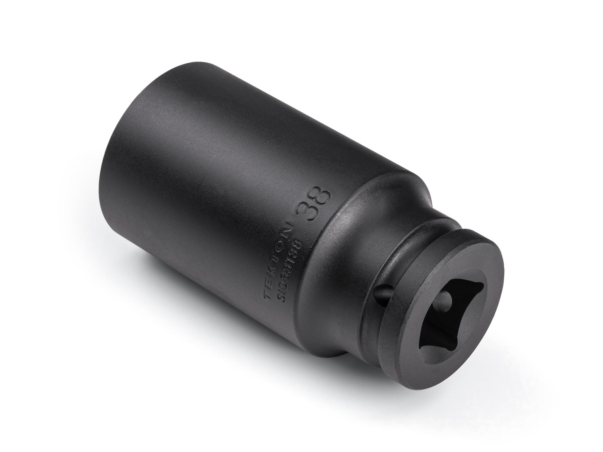 Back angle view of Tekton impact drive 6-point socket. Item #SID33138