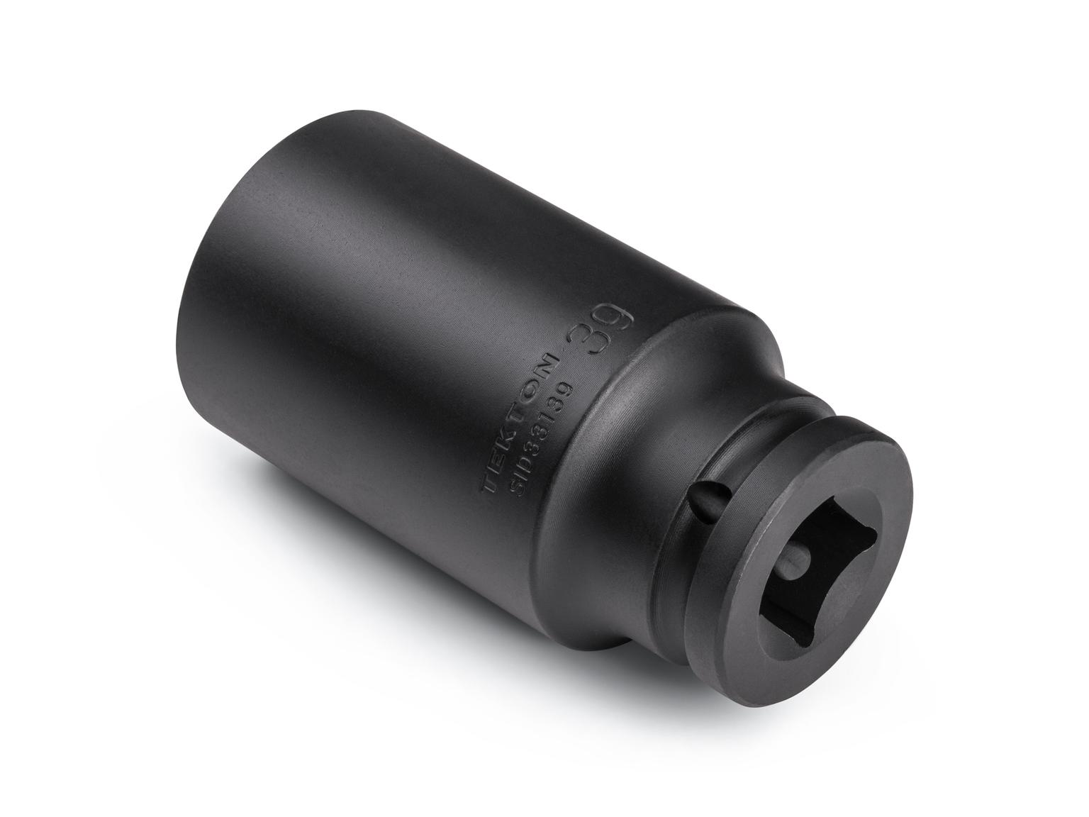 Back angle view of Tekton impact drive 6-point socket. Item #SID33139