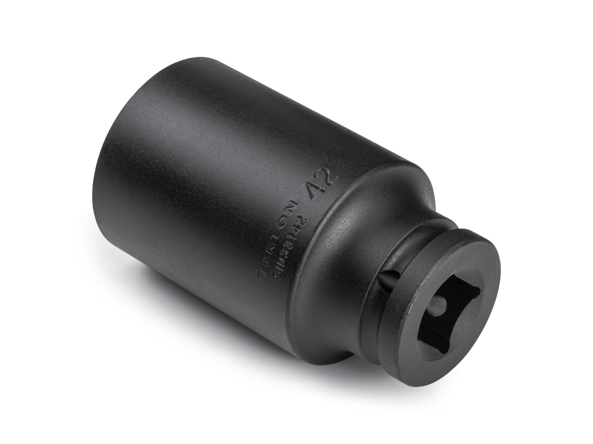 Back angle view of Tekton impact drive 6-point socket. Item #SID33142