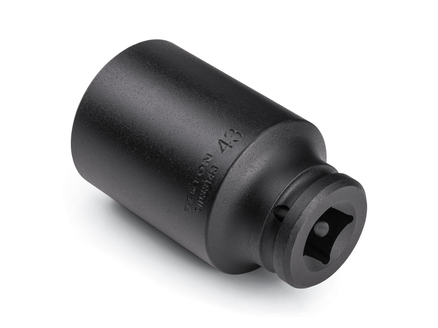 Back angle view of Tekton impact drive 6-point socket. Item #SID33143