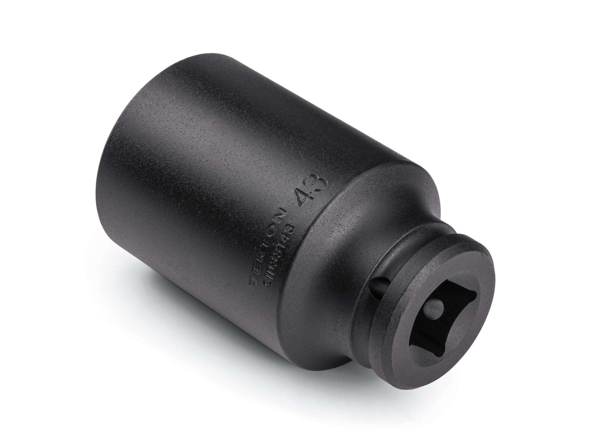 Back angle view of Tekton impact drive 6-point socket. Item #SID33143