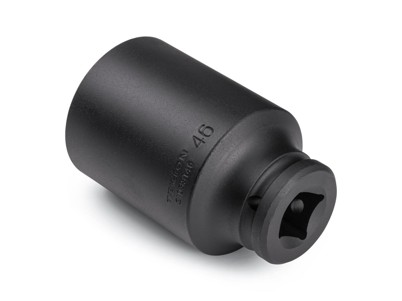 Back angle view of Tekton impact drive 6-point socket. Item #SID33146