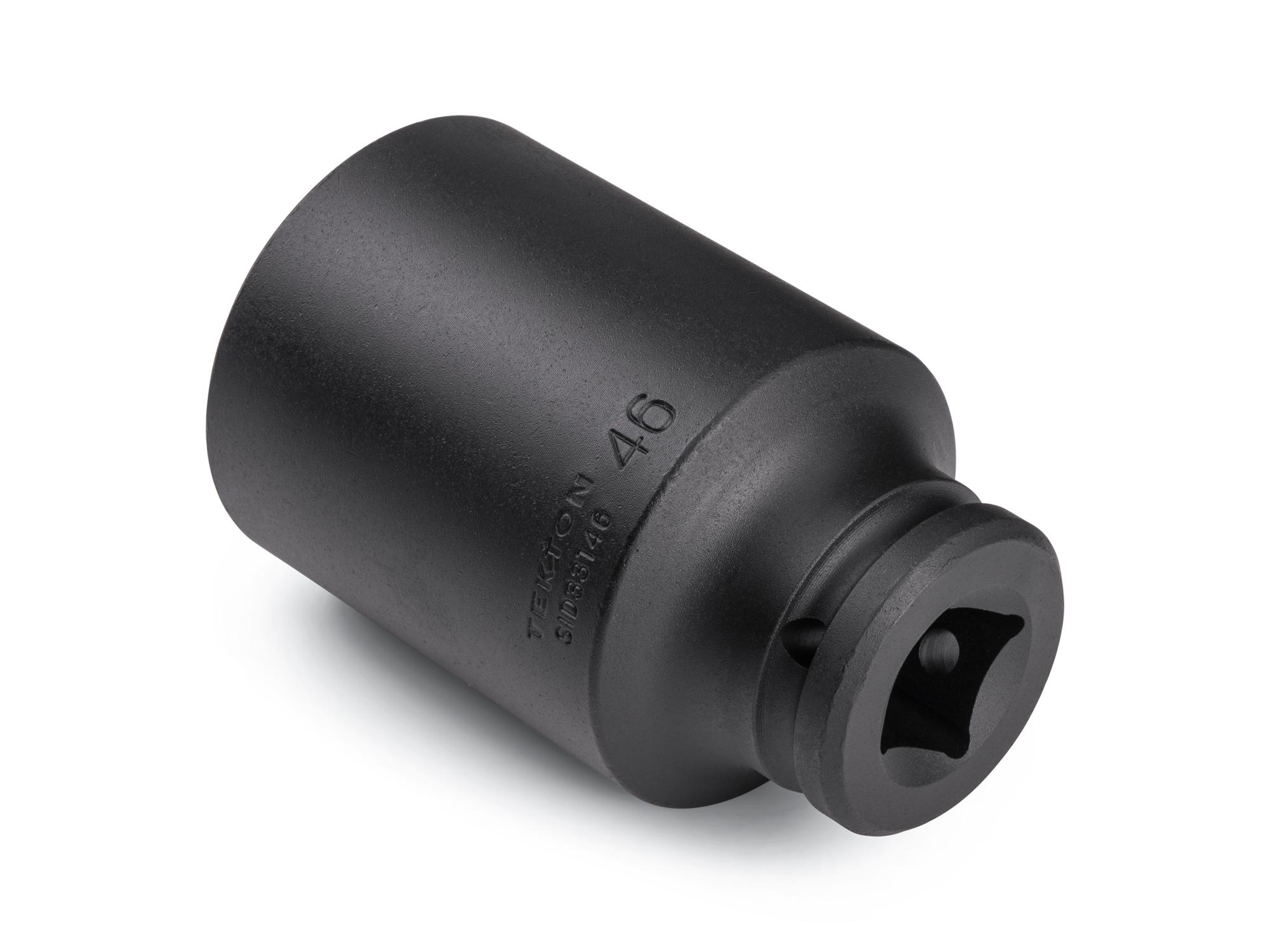 Back angle view of Tekton impact drive 6-point socket. Item #SID33146