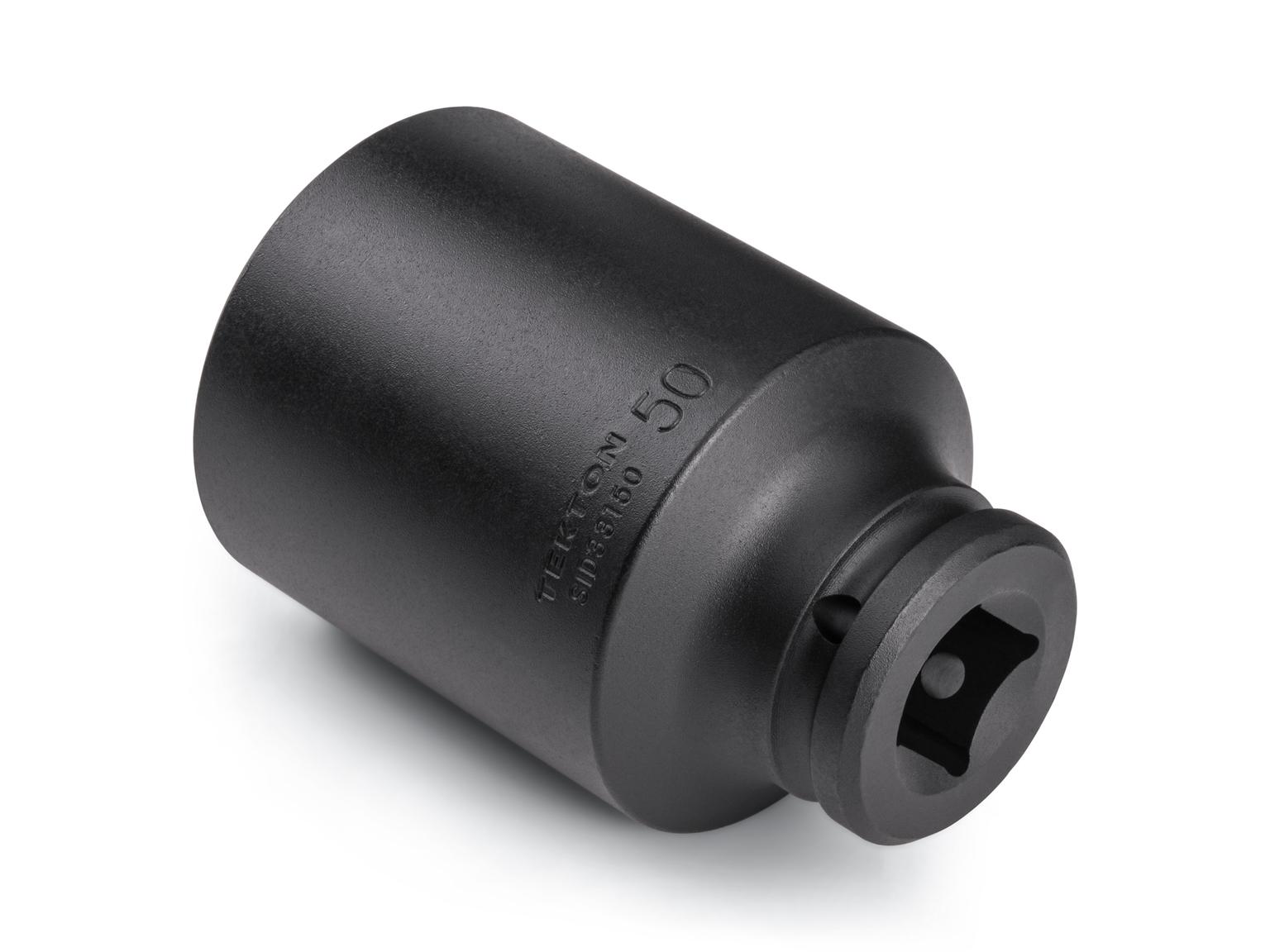 Back angle view of Tekton impact drive 6-point socket. Item #SID33150