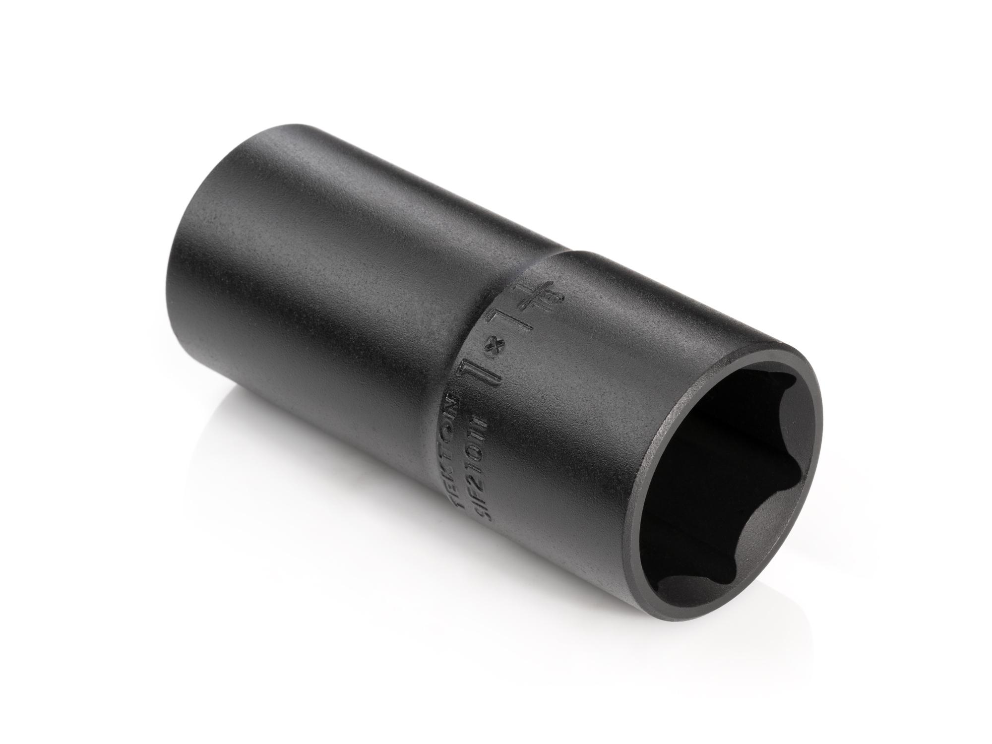 Back angle view of Tekton impact drive 6-point socket. Item #SIF21011