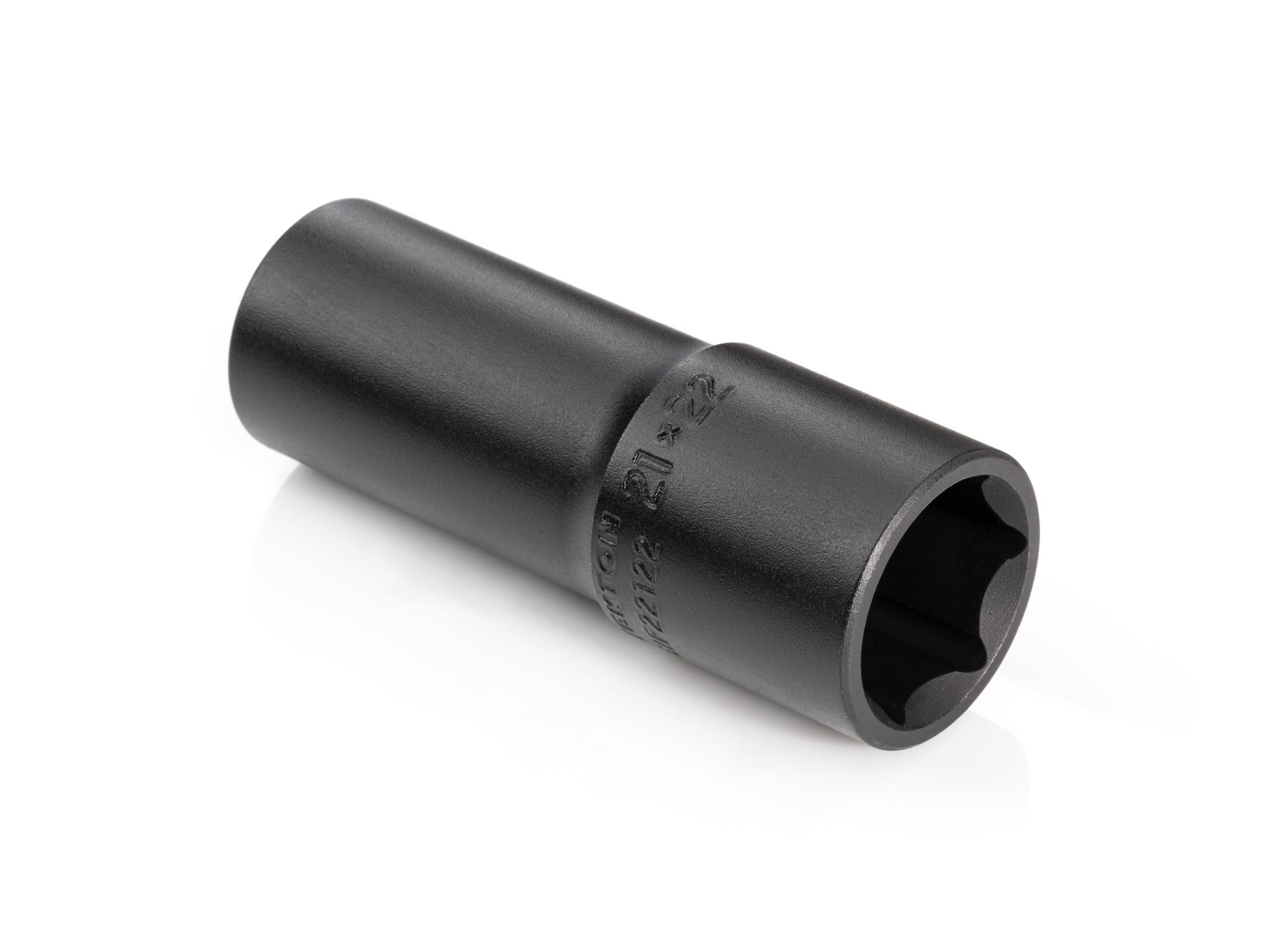 Back angle view of Tekton impact drive 6-point socket. Item #SIF22122