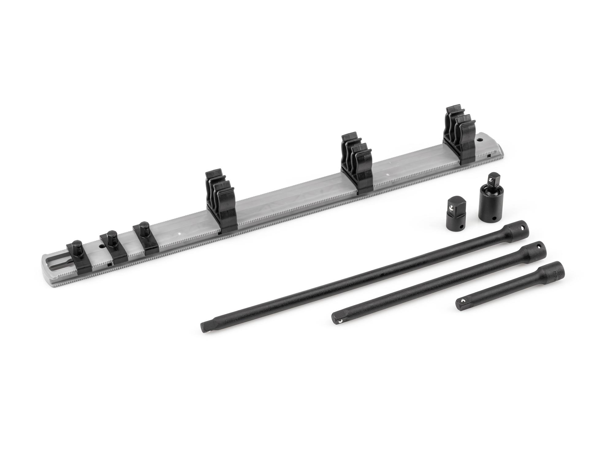 Laid out contents of Tekton 13.1 impact drive accessory set. Item #SIA90101