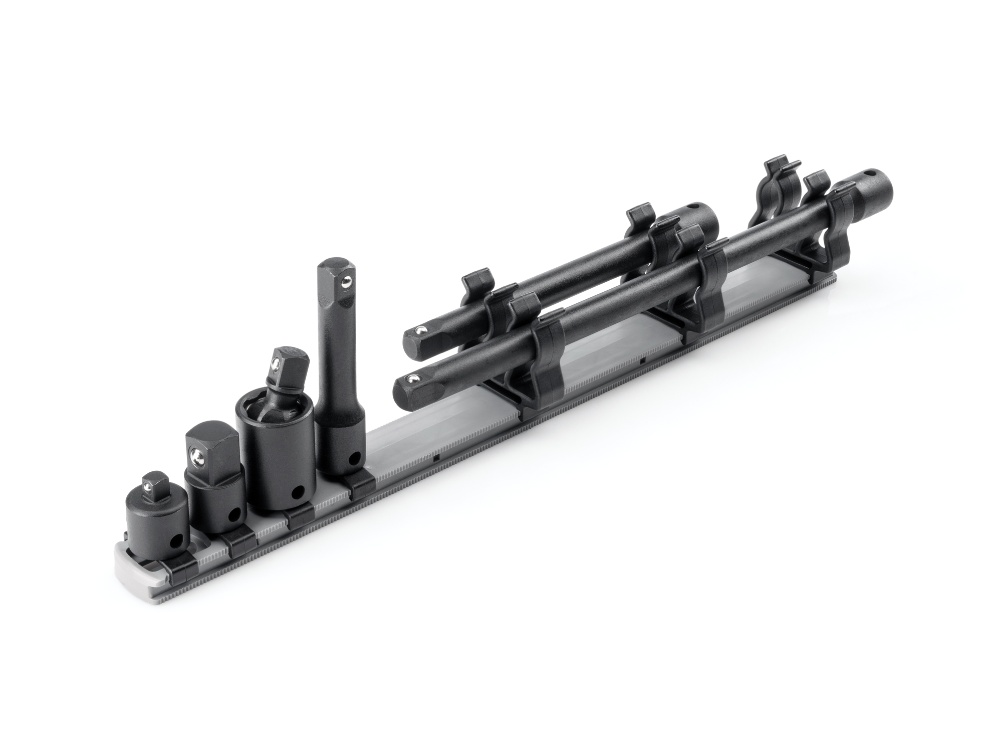 3/8 Inch Drive Impact Extension and Accessory Set with Rail (6-Piece)