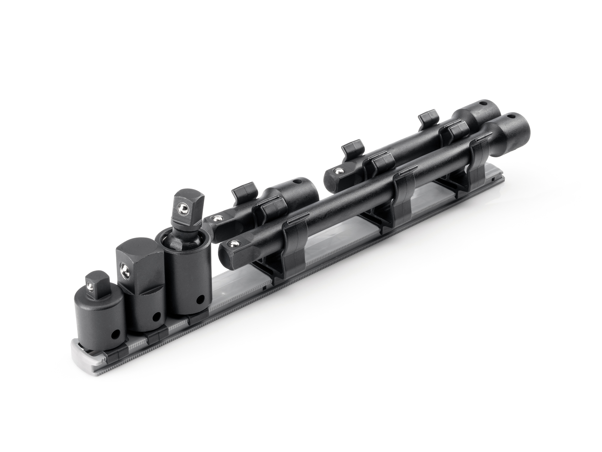 1/2 Inch Drive Impact Extension and Accessory Set with Rail (6-Piece)