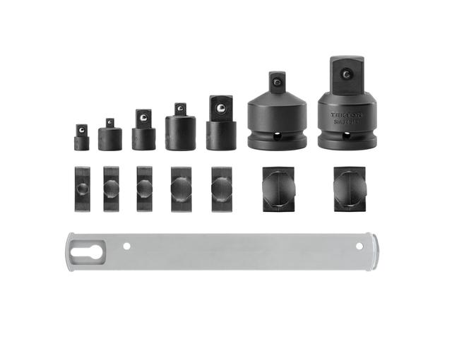 Impact Adapter/Reducer Set with Rail (1/4–3/4 Inch Drive) | TEKTON