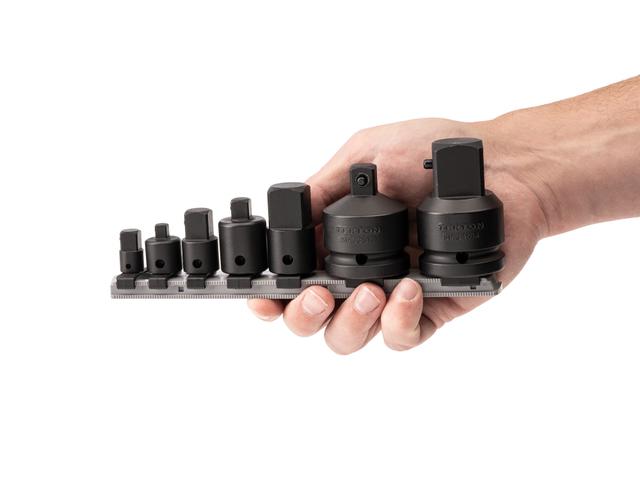 Impact Adapter/Reducer Set with Rail (1/4–3/4 Inch Drive) | TEKTON