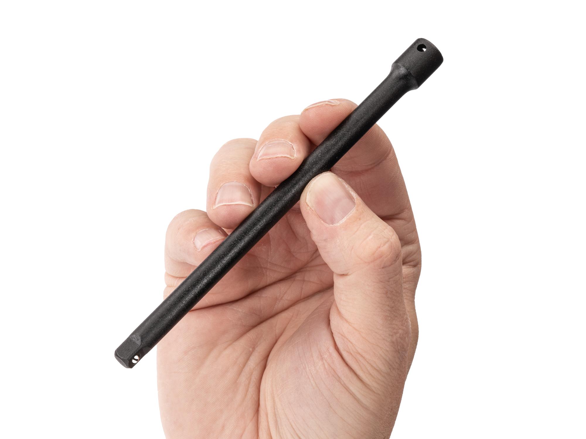 Person holding Tekton 6 inch impact drive accessory. Item #SIA01106