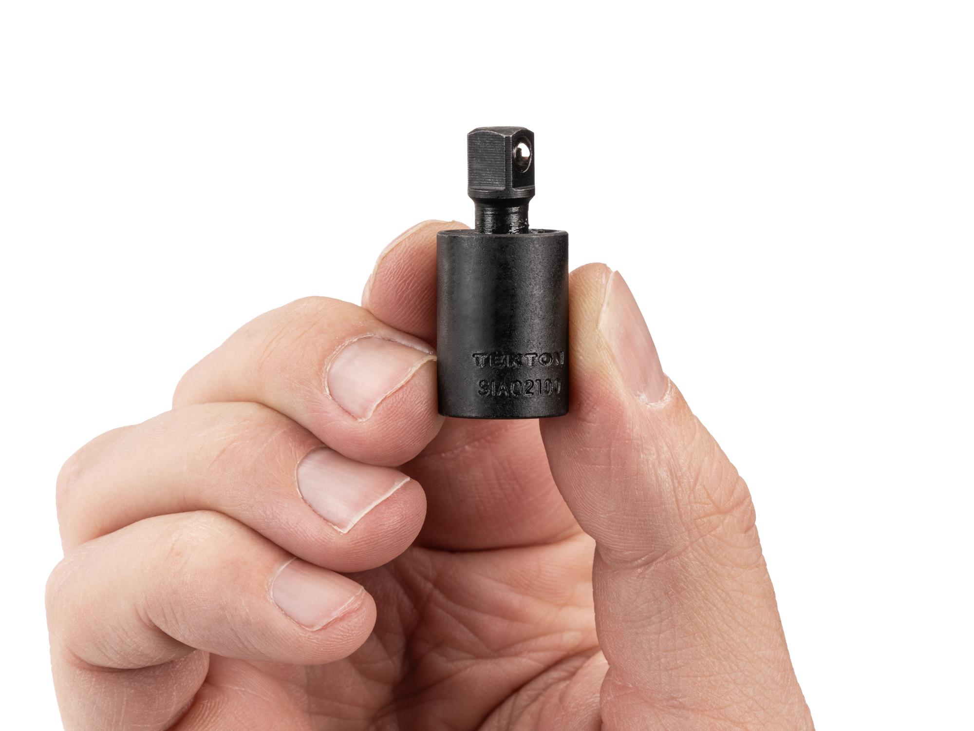 Person holding Tekton impact drive accessory. Item #SIA02100