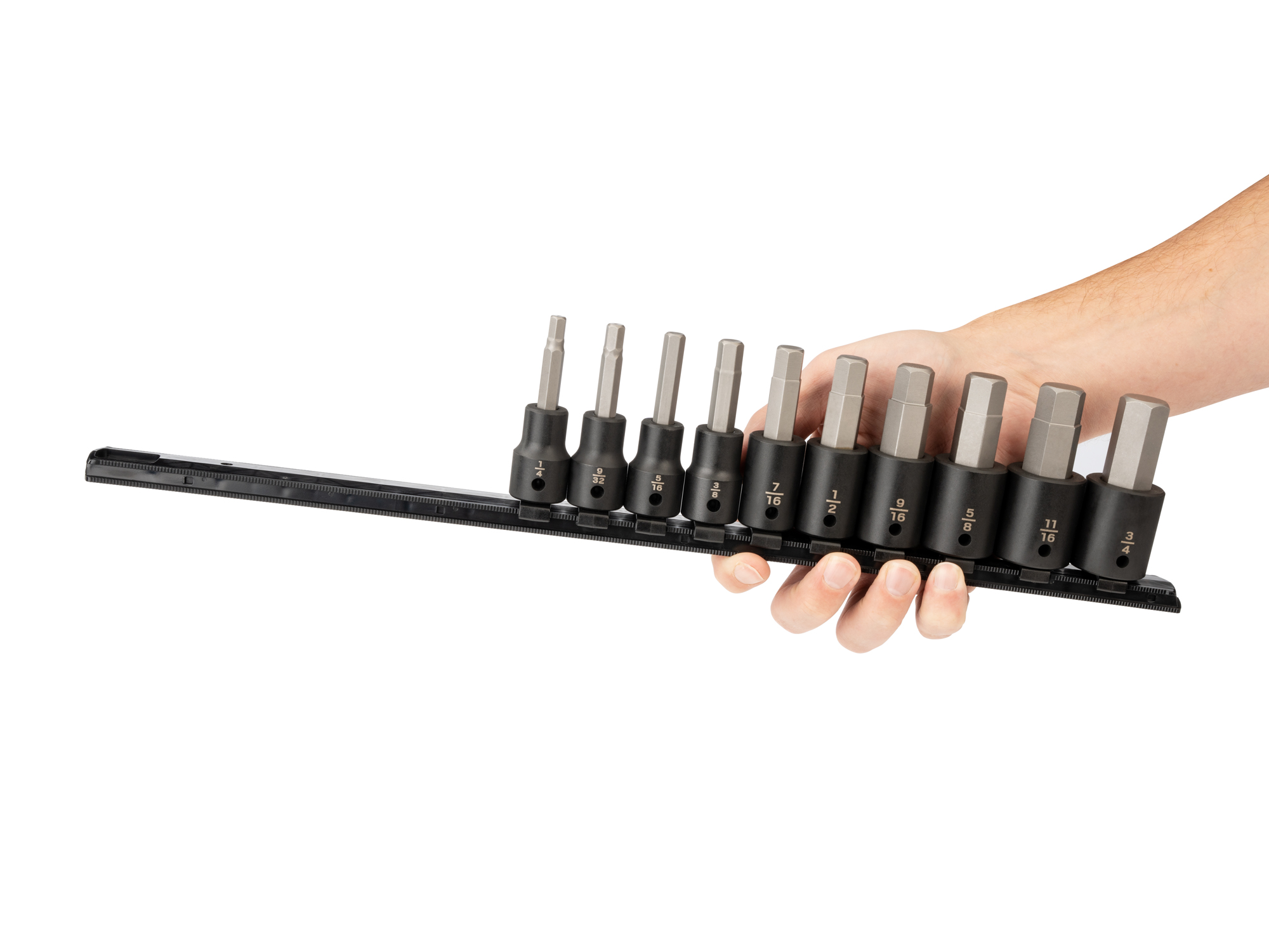 tacson タクソン 1/2 Inch Drive Hex Impact Bit Socket Set (1/4–3/4 in.) | TEKTON