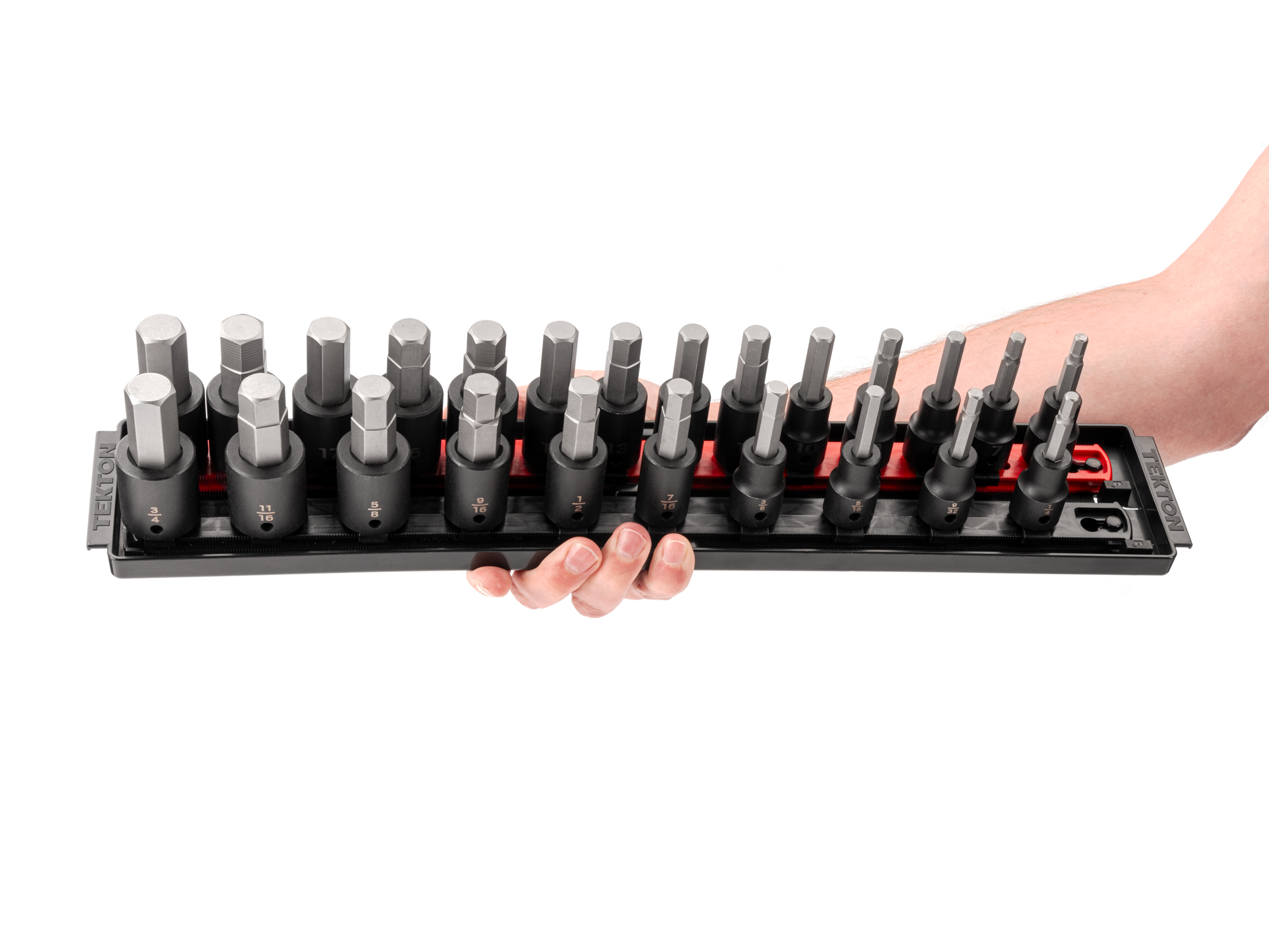 1/2 Inch Drive Hex Impact Bit Socket Set (24-Piece) | TEKTON