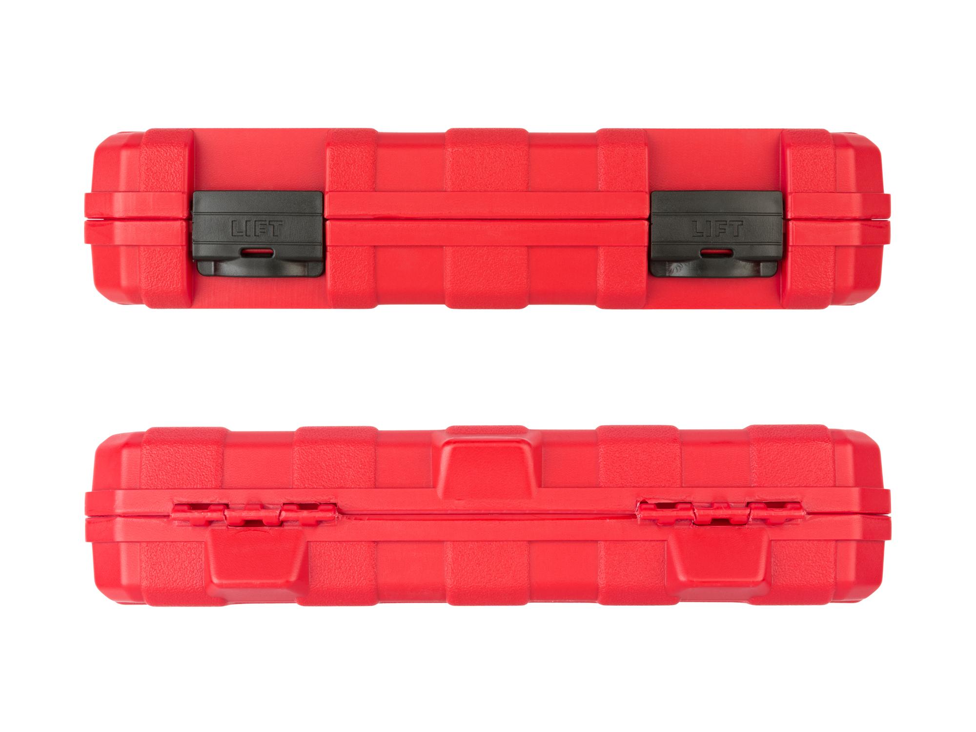 Side view of Tekton case impact drive bit socket set. Item #SIB92311