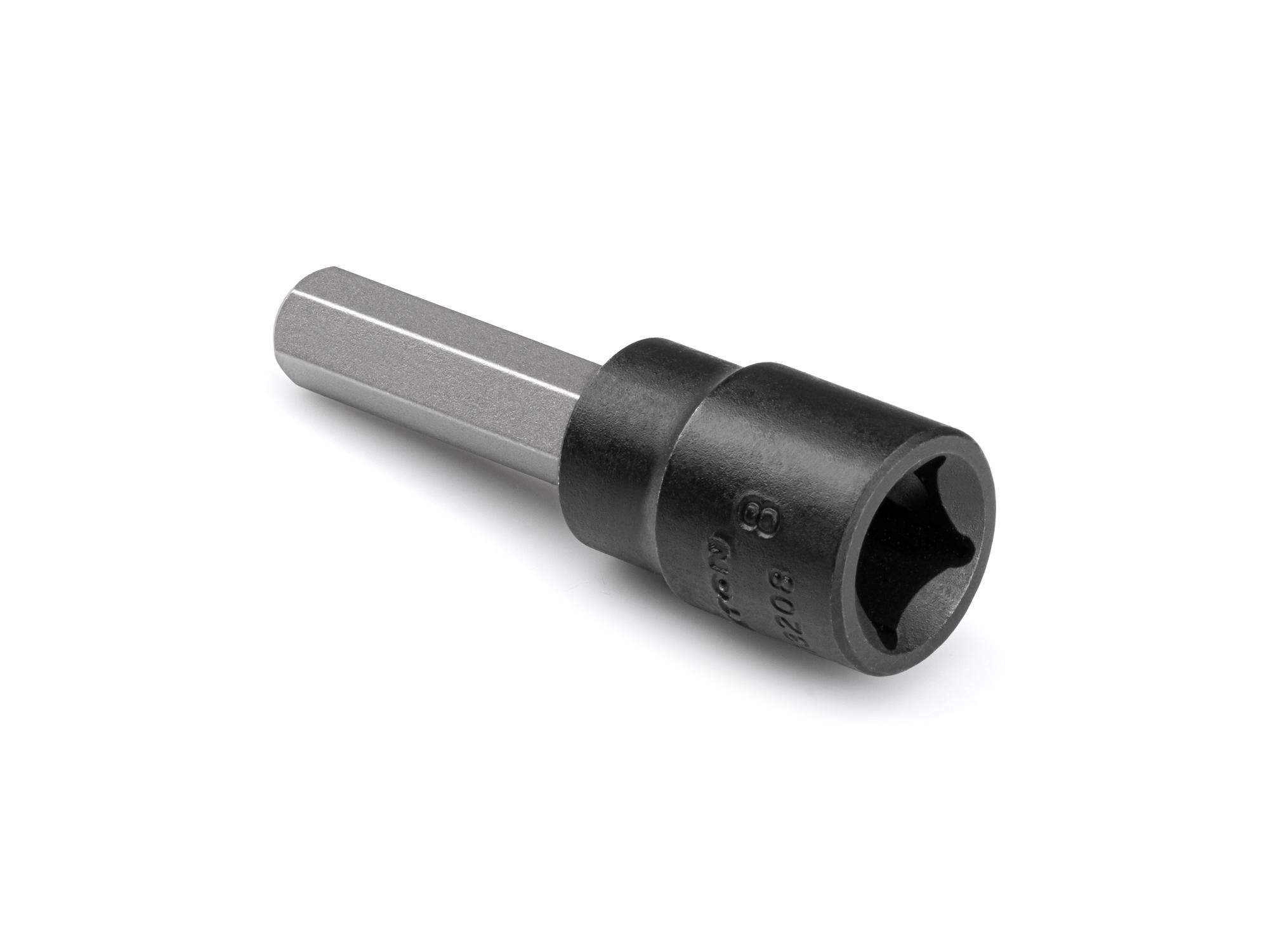 Back angle view of Tekton impact drive bit socket. Item #SIB13208