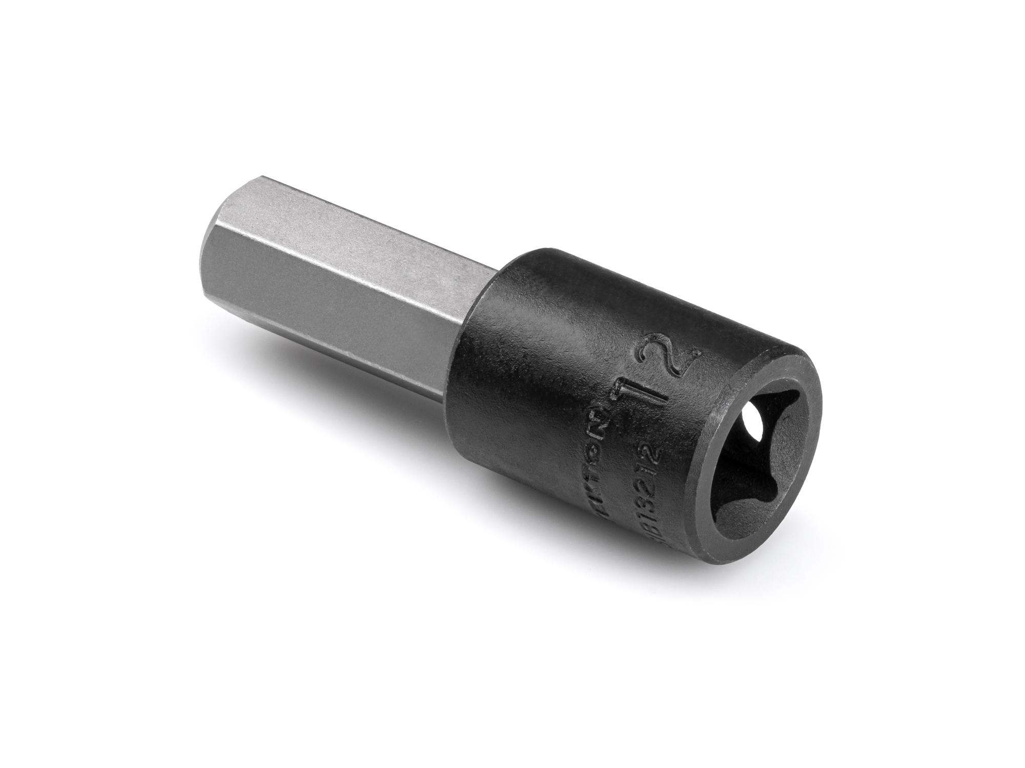 Back angle view of Tekton impact drive bit socket. Item #SIB13212