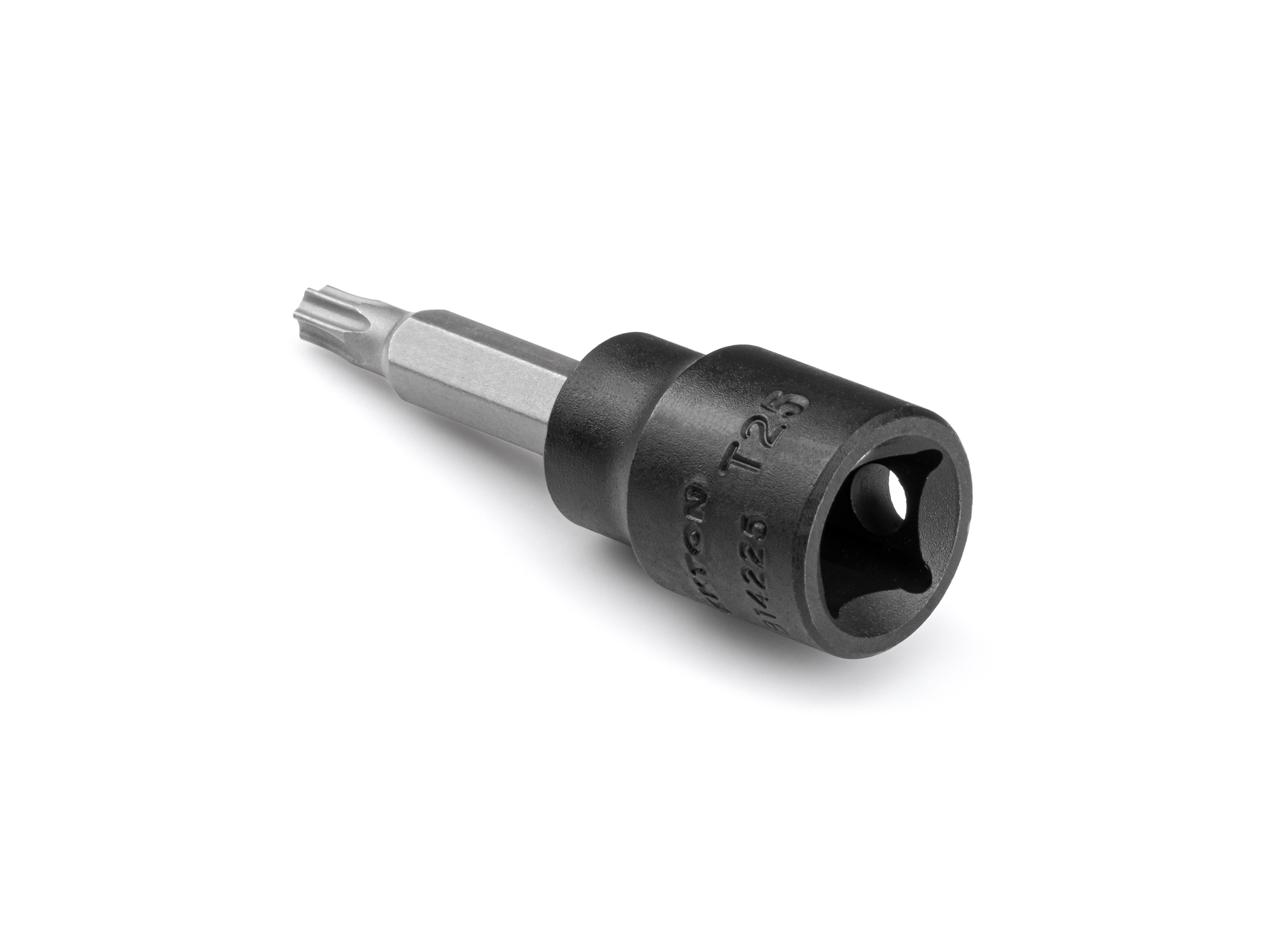 Size: T25 Torx impact bit socket. Strong two-piece design combines S2 steel bit and Cr-V steel socket. SIB14225.