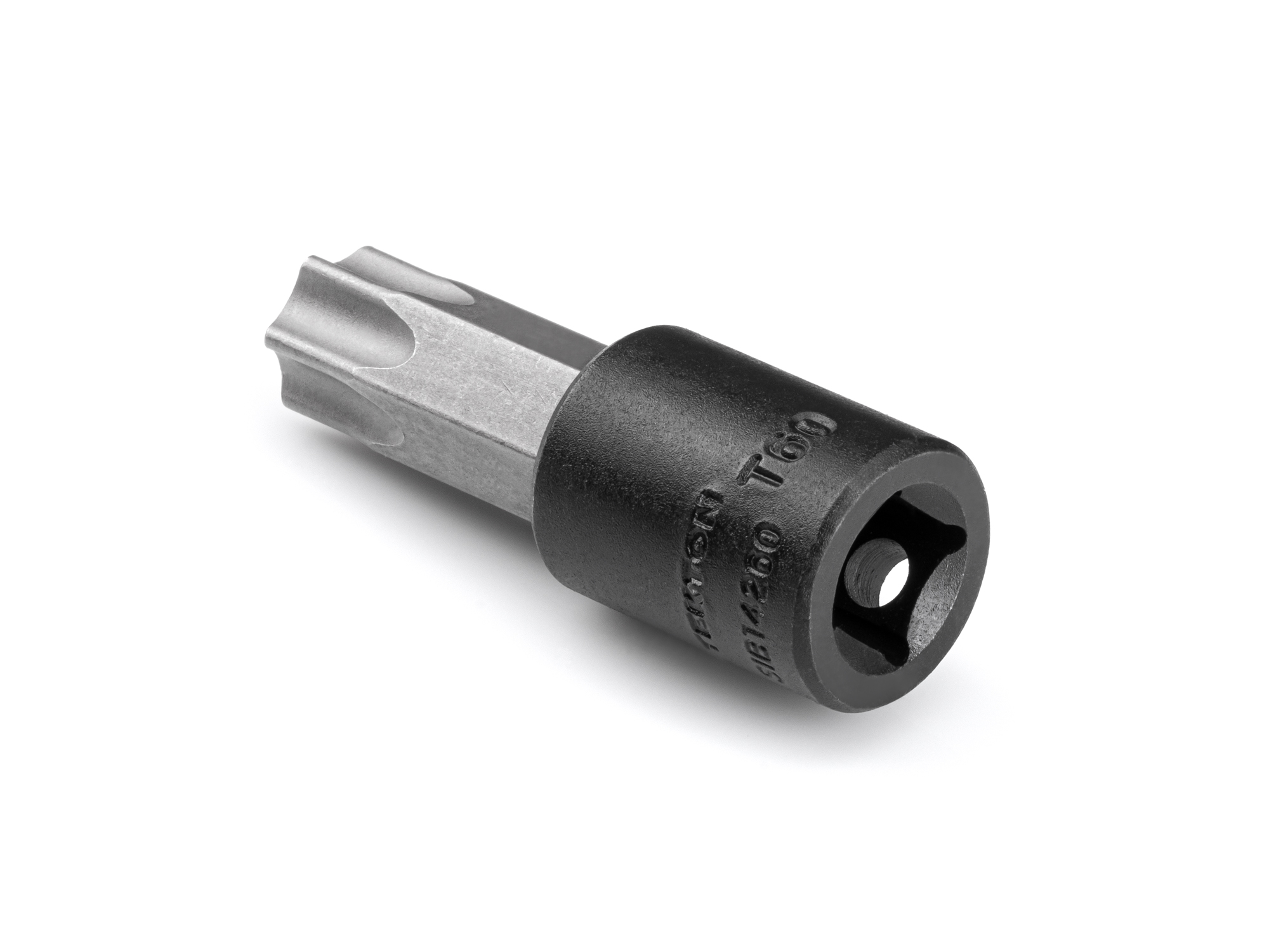 Size: T60 Torx impact bit socket. Strong two-piece design combines S2 steel bit and Cr-V steel socket. SIB14260.