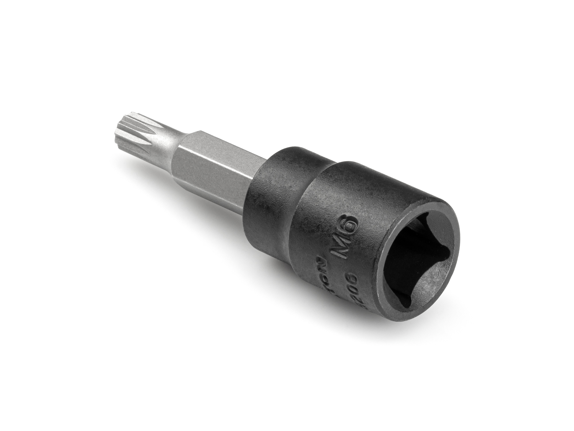 Size: M6 triple square (XZN) impact bit socket. Strong two-piece design combines S2 steel bit and Cr-V steel socket. SIB18206.