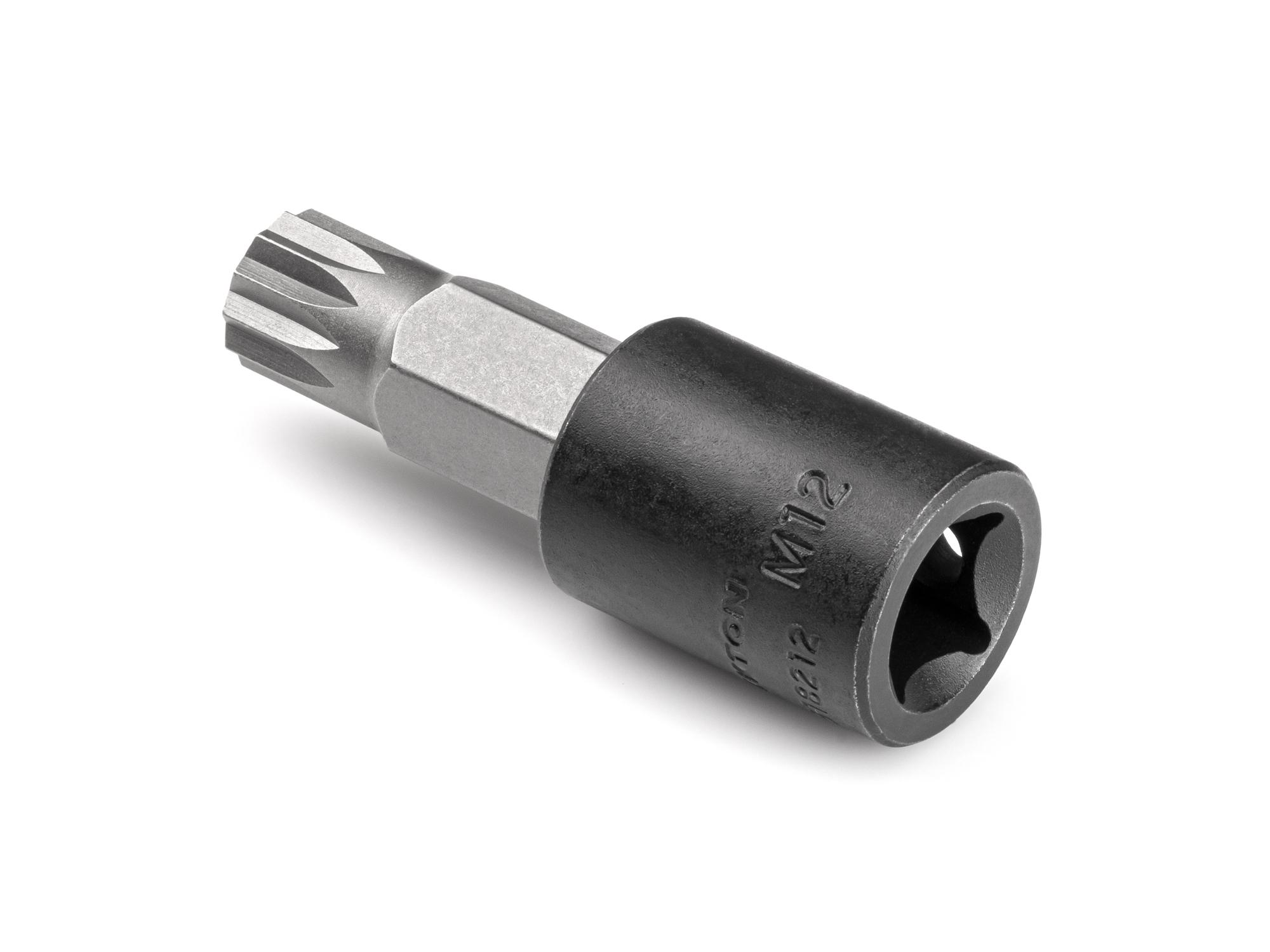 Back angle view of Tekton impact drive bit socket. Item #SIB18212