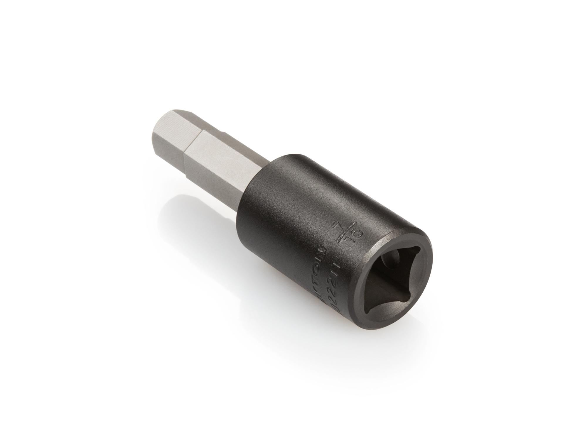 Back angle view of Tekton impact drive bit socket. Item #SIB22211