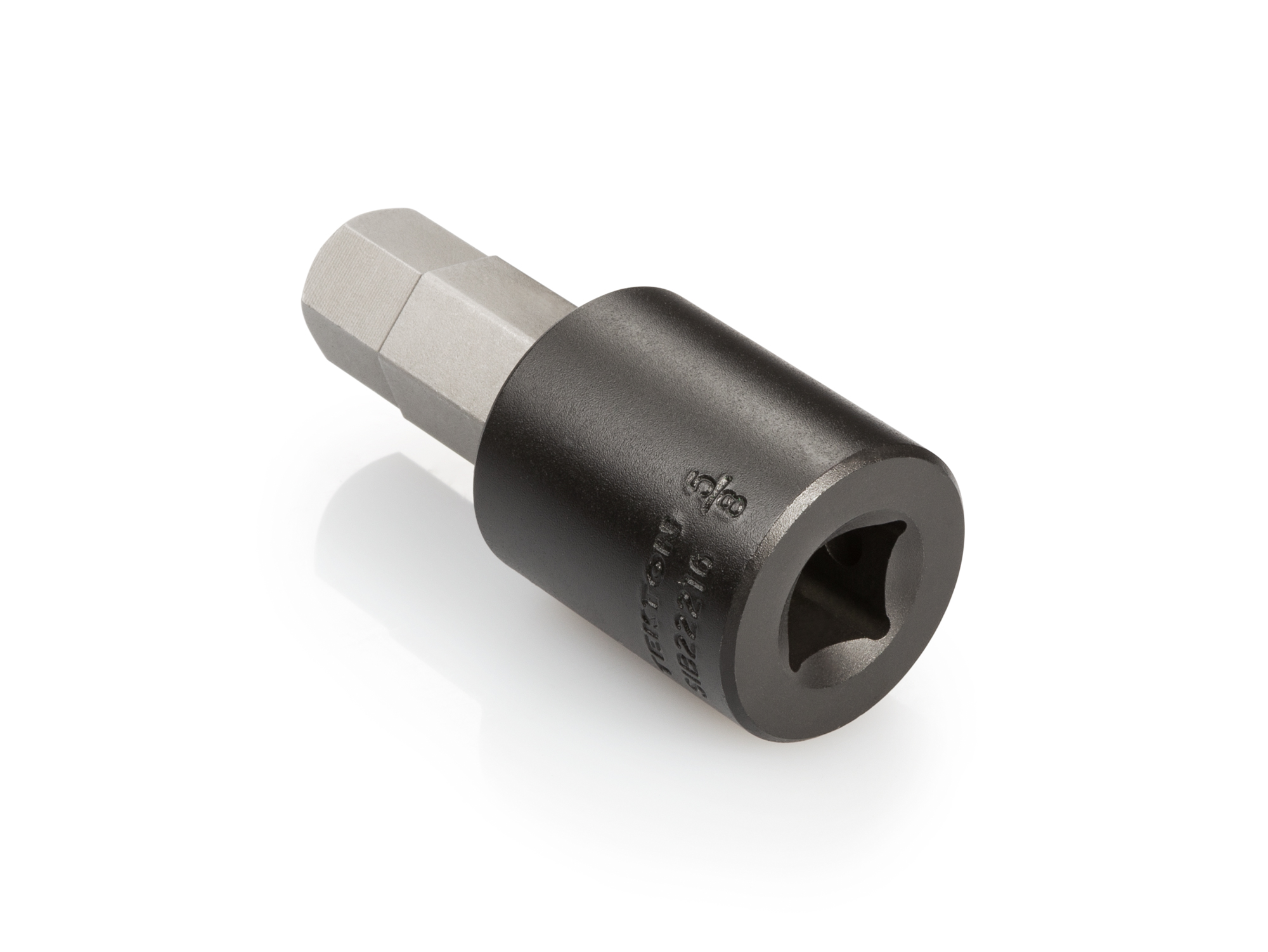 Size: 5/8 inch (SAE) hex impact bit socket. Strong two-piece design combines S2 steel bit and Cr-Mo steel socket. SIB22216.