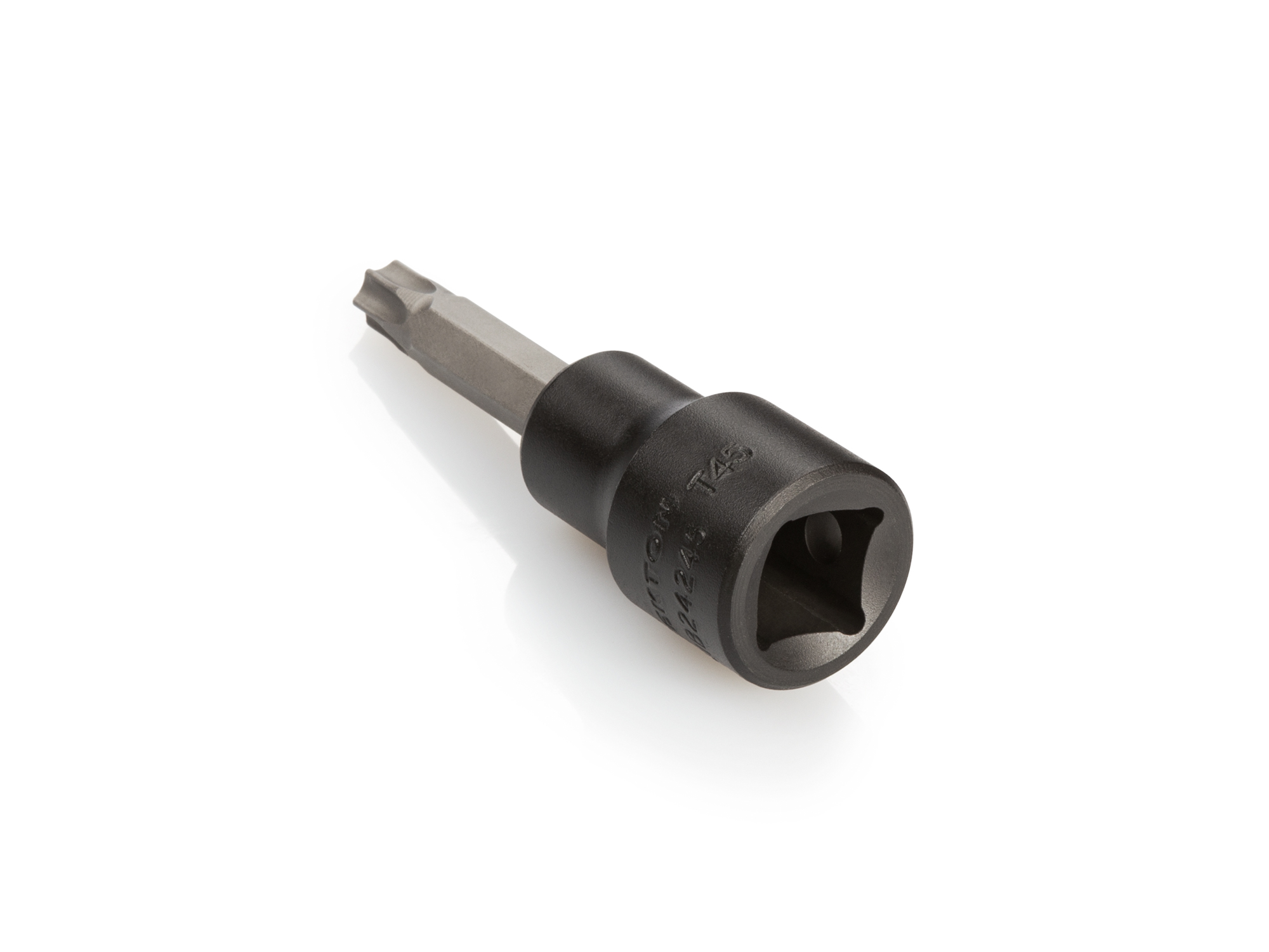 Size: T45 Torx® impact bit socket. Strong two-piece design combines S2 steel bit and Cr-Mo steel socket. SIB24245.